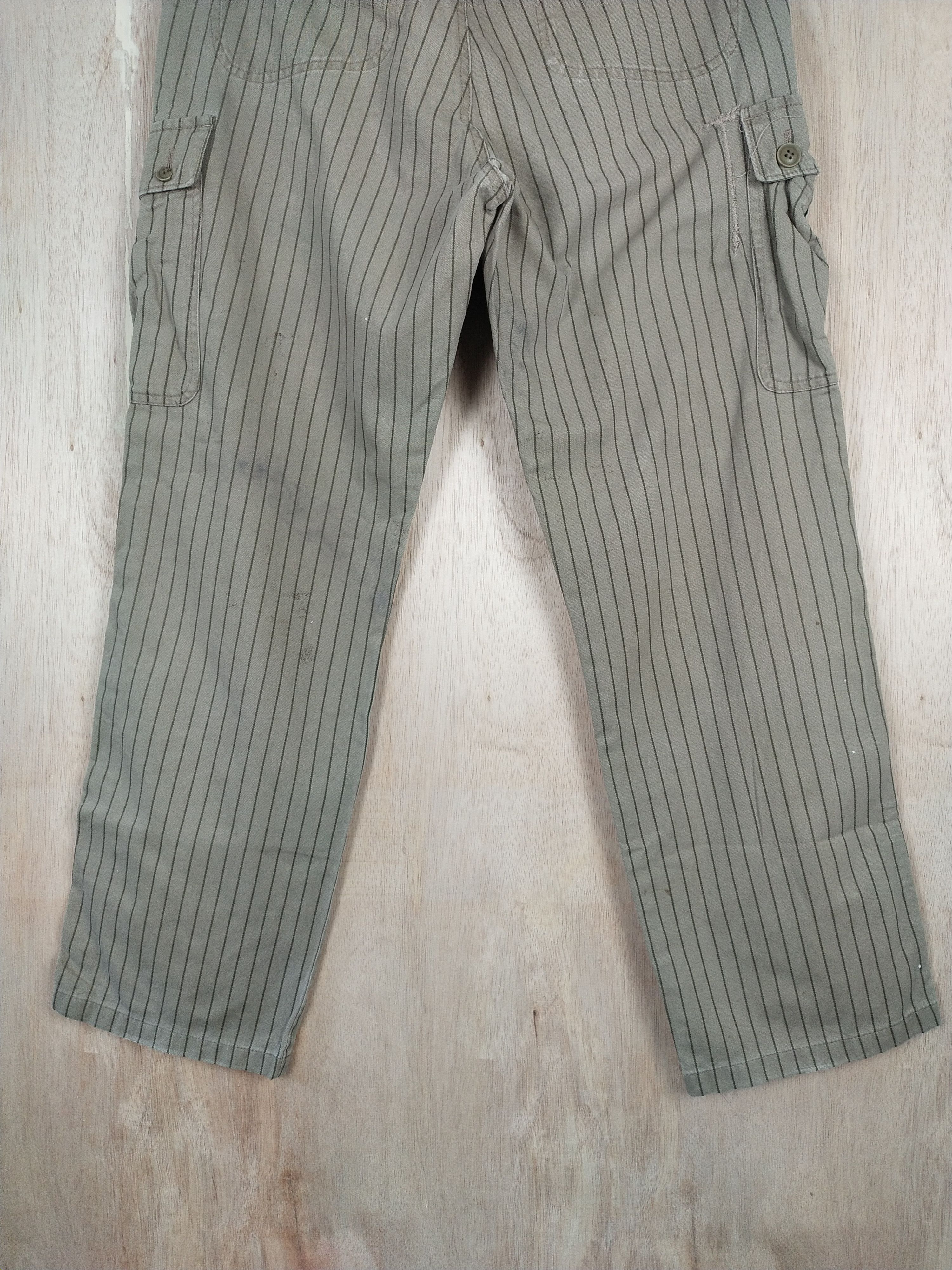 Japanese Brand × Takeo Kikuchi Takeo Kakuchi Green multi pocket Cargo Pants #3436 Size US 31 - 12 Thumbnail