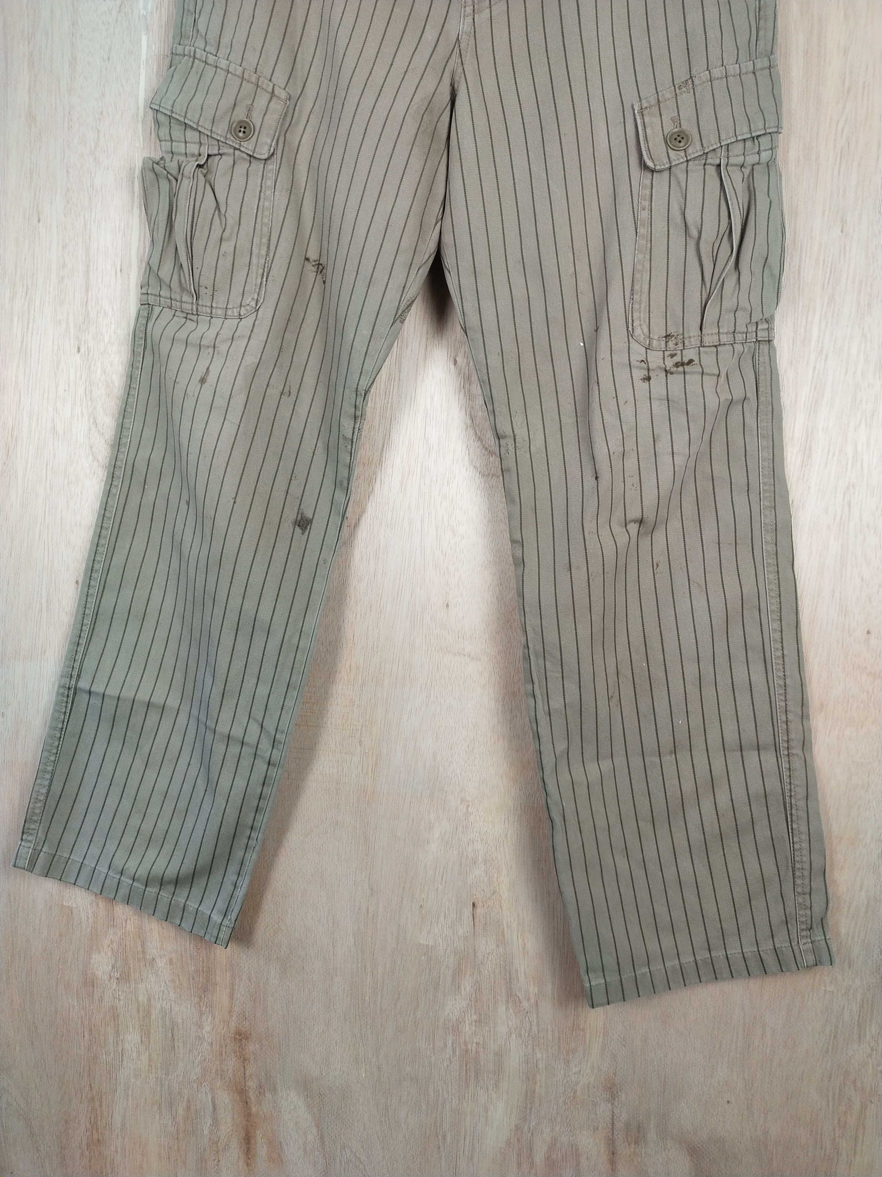 Japanese Brand × Takeo Kikuchi Takeo Kakuchi Green multi pocket Cargo Pants #3436 Size US 31 - 3 Thumbnail
