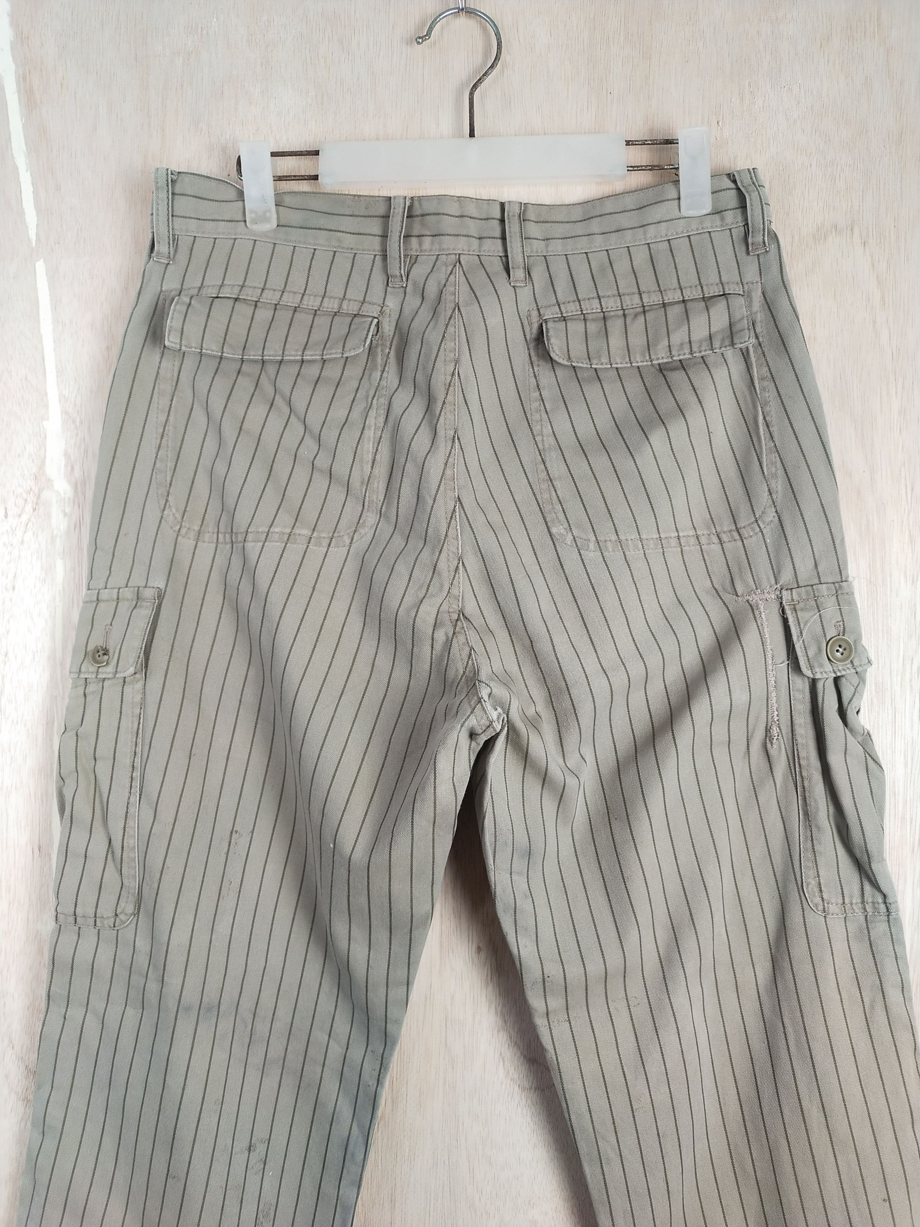 Japanese Brand × Takeo Kikuchi Takeo Kakuchi Green multi pocket Cargo Pants #3436 Size US 31 - 11 Thumbnail