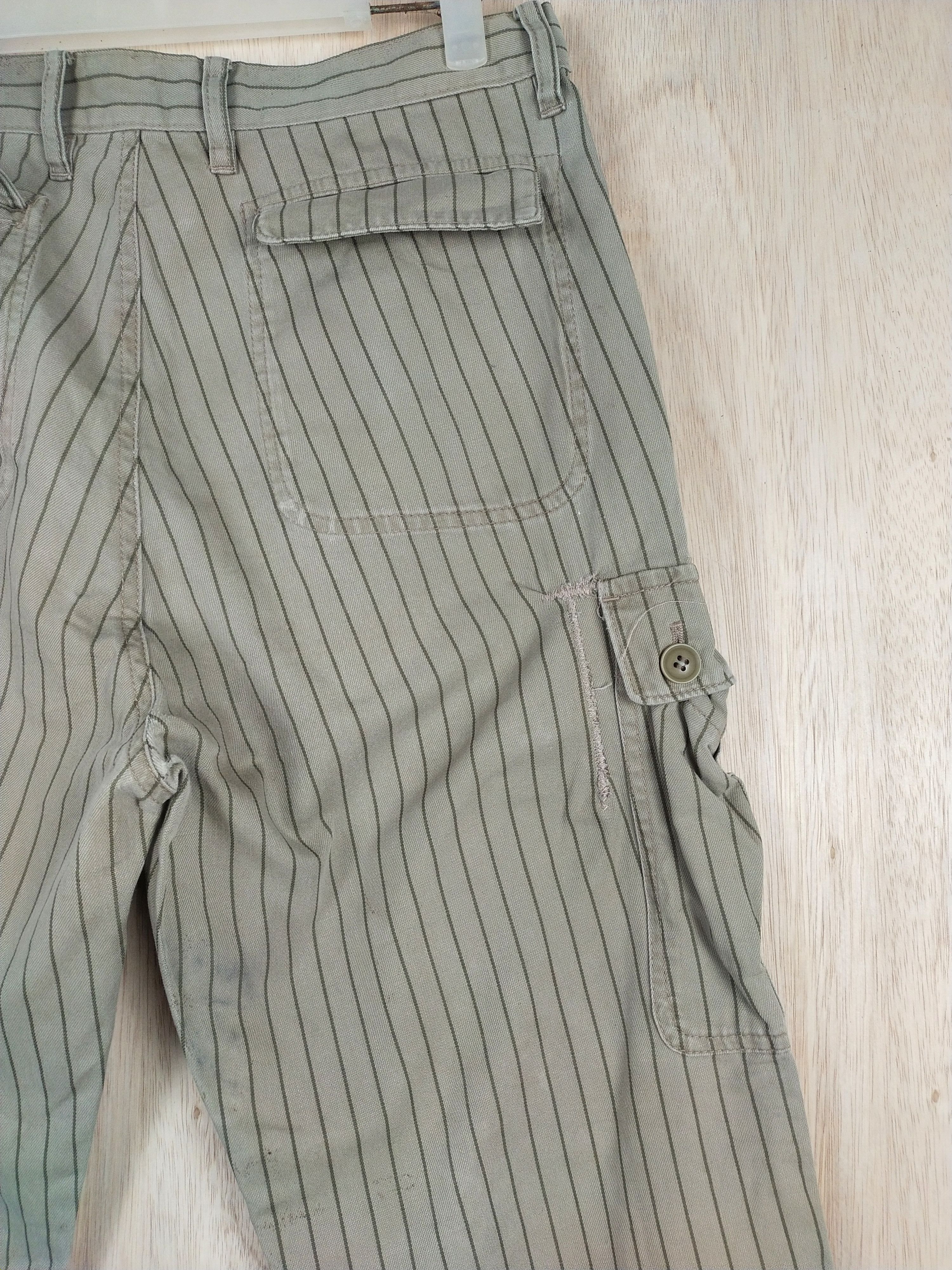 Japanese Brand × Takeo Kikuchi Takeo Kakuchi Green multi pocket Cargo Pants #3436 Size US 31 - 14 Thumbnail