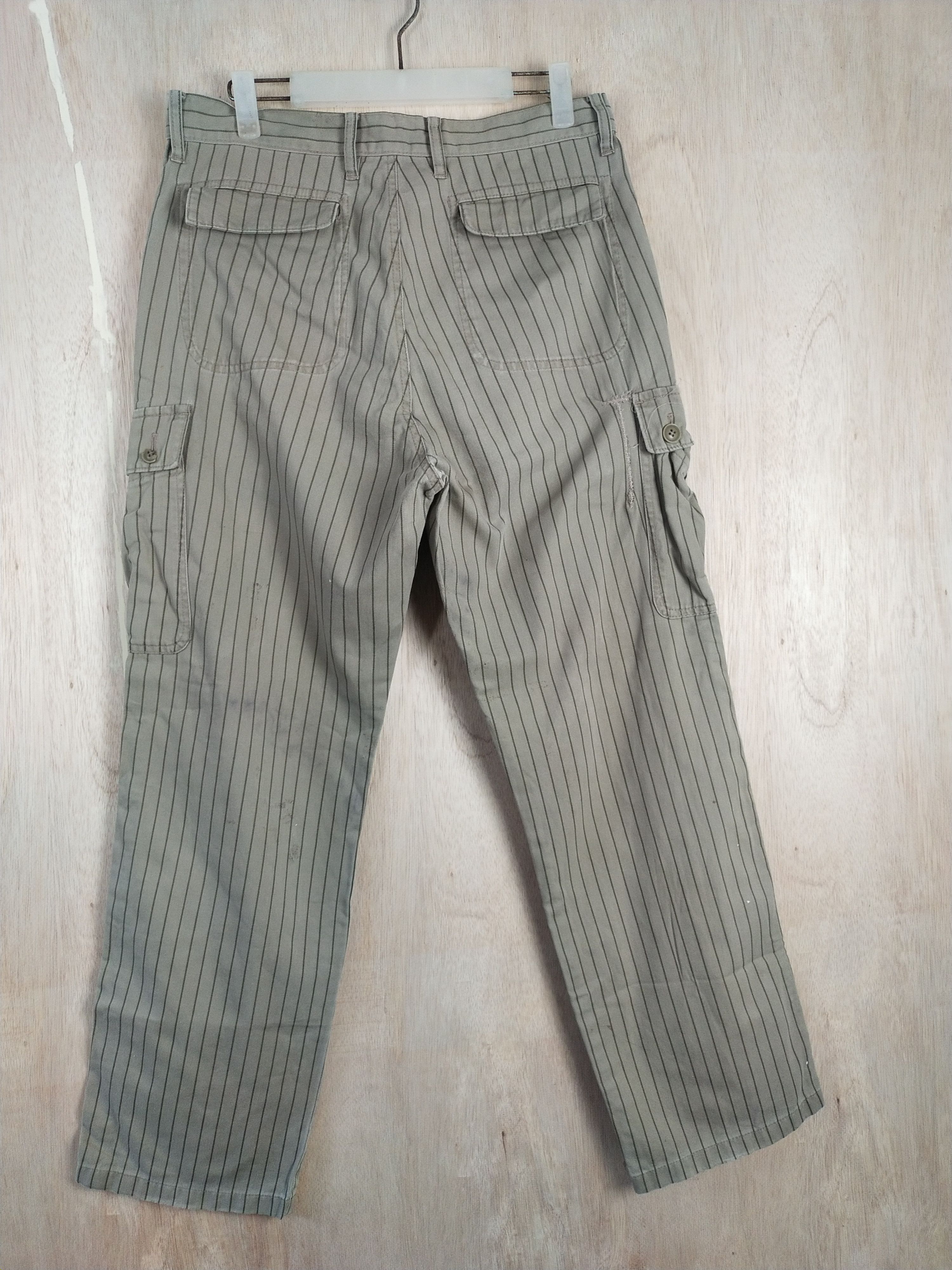 Japanese Brand × Takeo Kikuchi Takeo Kakuchi Green multi pocket Cargo Pants #3436 Size US 31 - 10 Thumbnail