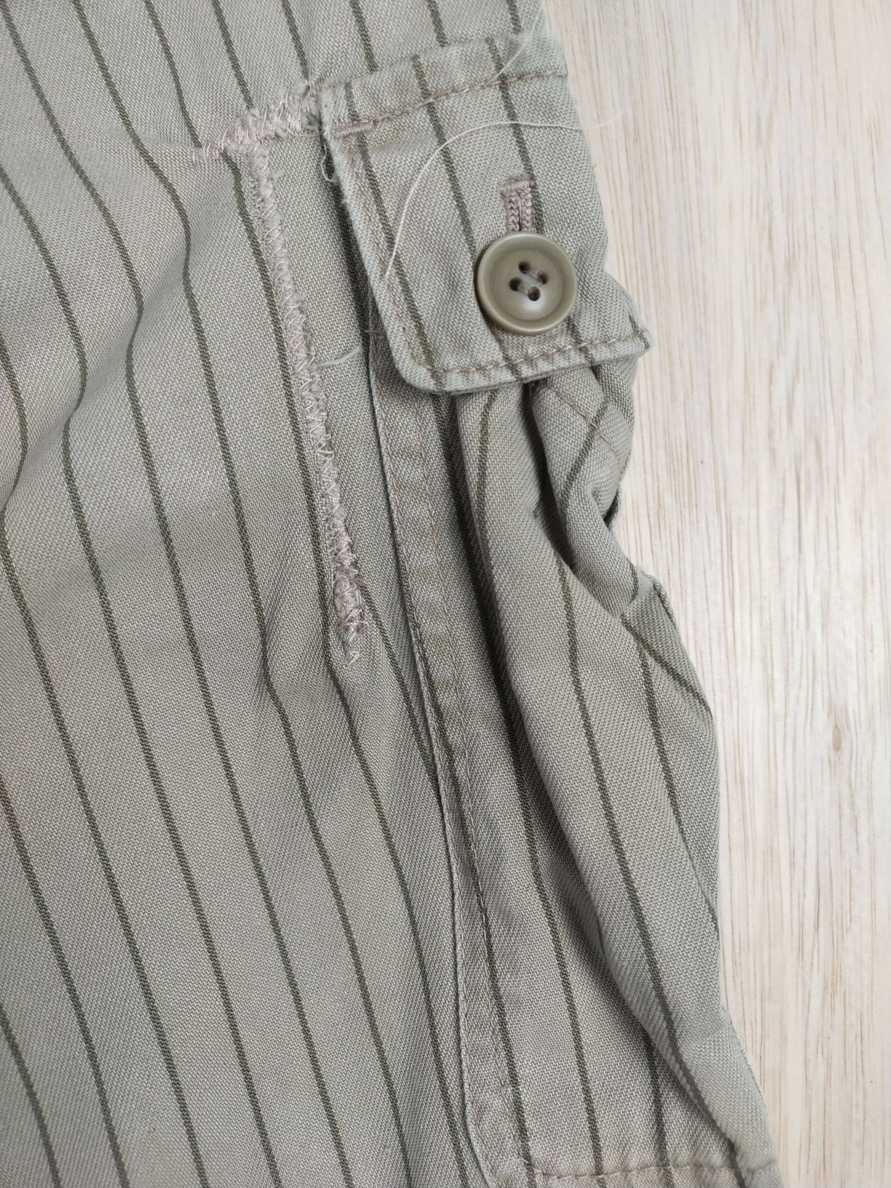 Japanese Brand × Takeo Kikuchi Takeo Kakuchi Green multi pocket Cargo Pants #3436 Size US 31 - 15 Thumbnail