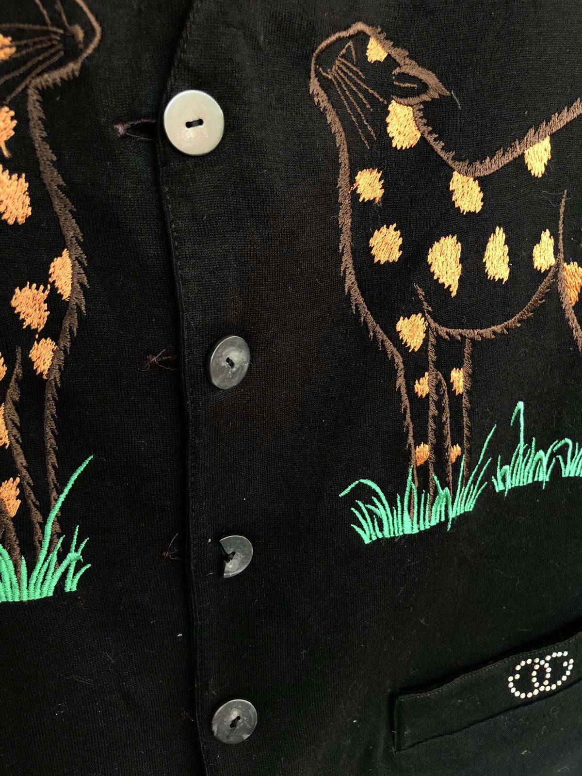 Japanese Brand Japan Made Tiger Cats Beautiful Overprinted Vest Size US S / EU 44-46 / 1 - 6 Thumbnail