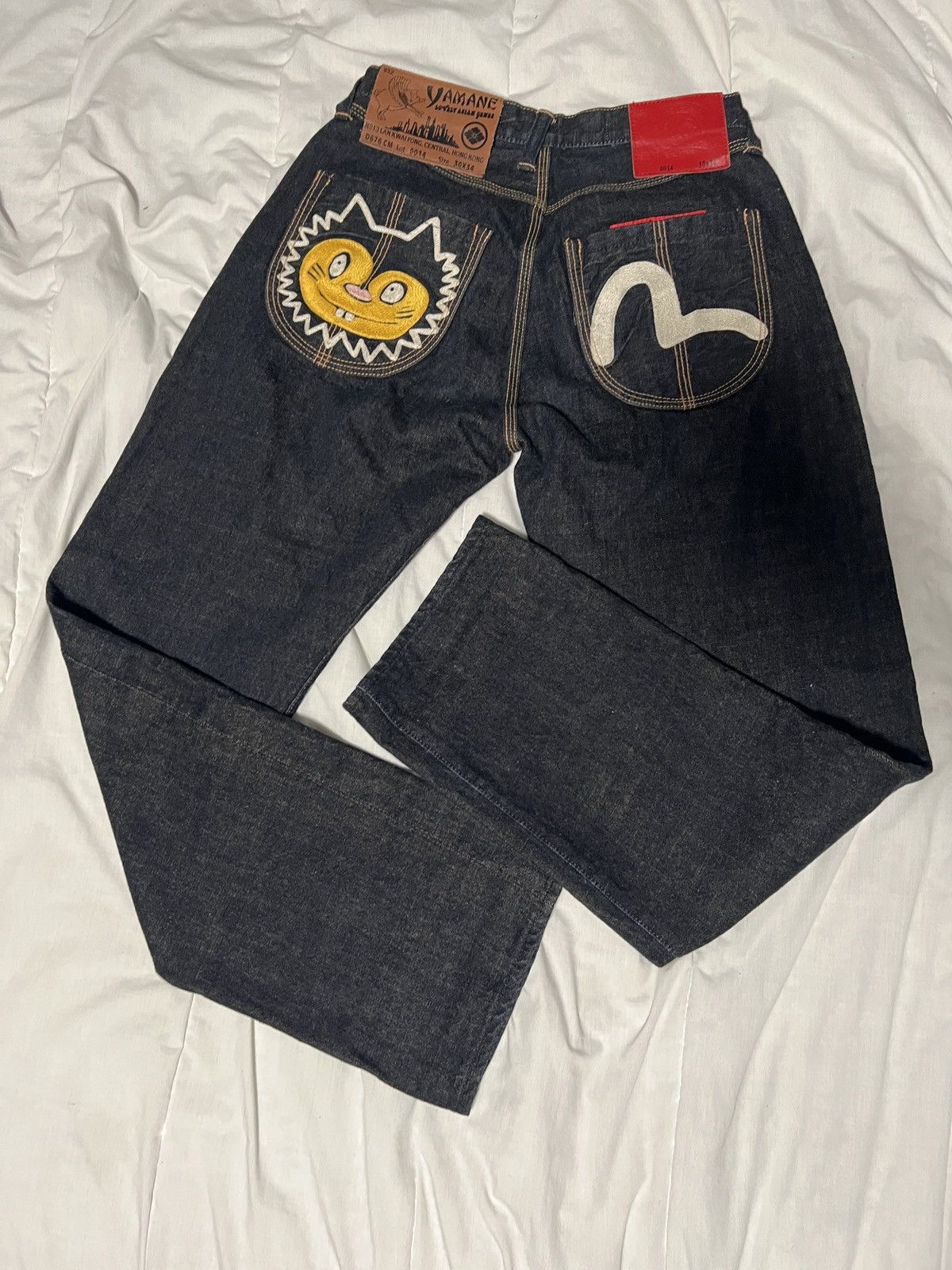 パンツ EVISU 34x34 Mens EVISU Denim Jeans Size 36x34 Big Logo 2017 | eBay