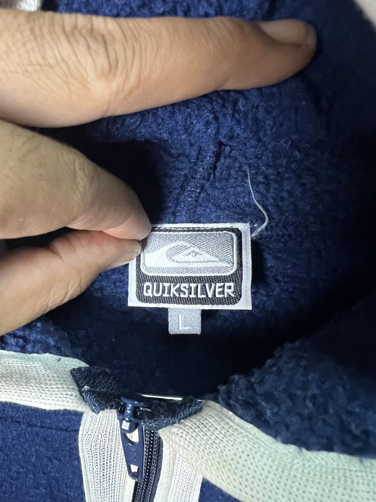 Quiksilver 🔥Vintage Quiksilver Japan Half Zipper Hoodies Size US L / EU 52-54 / 3 - 12 Thumbnail