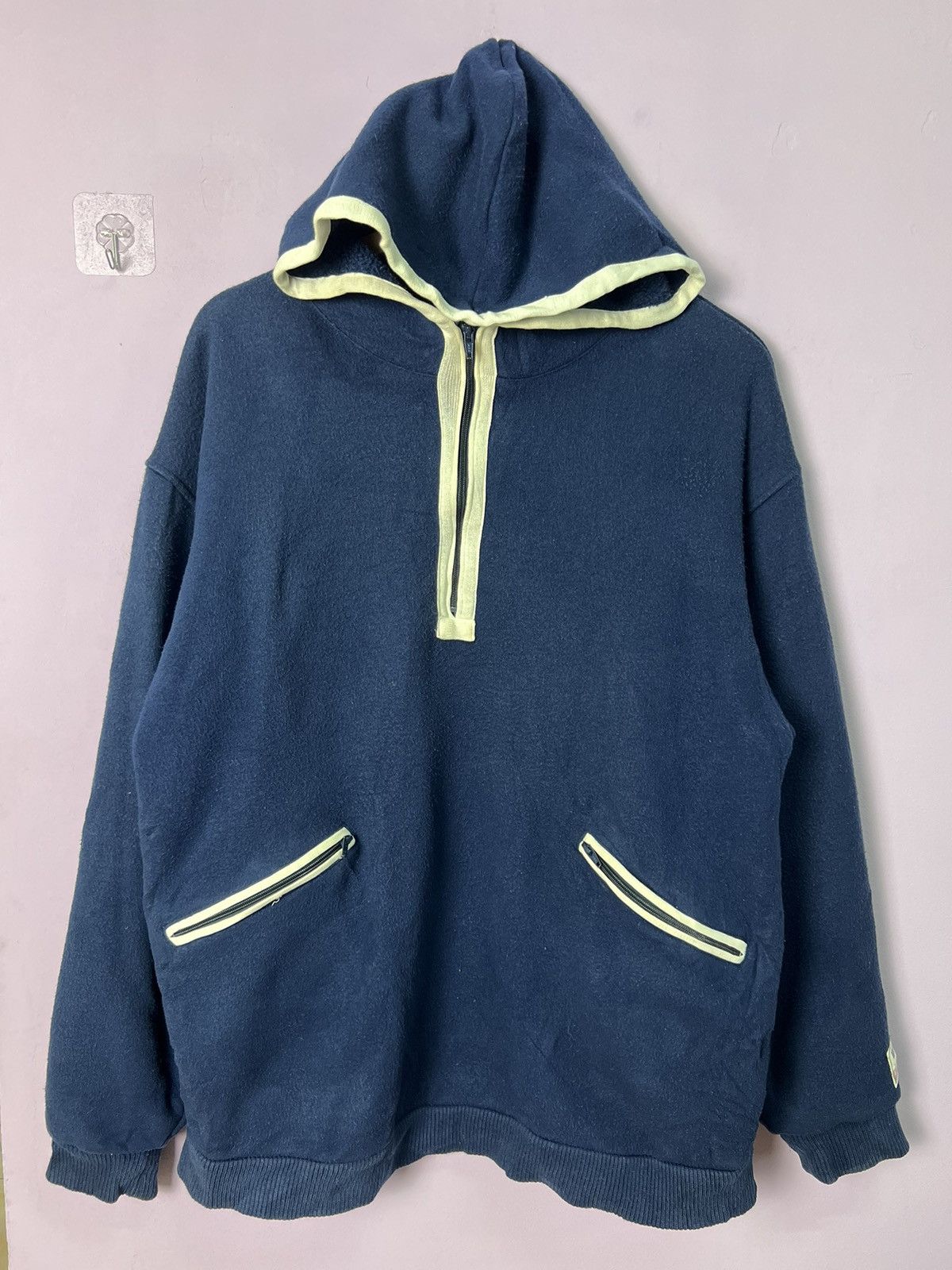 Quiksilver 🔥Vintage Quiksilver Japan Half Zipper Hoodies Size US L / EU 52-54 / 3 - 2 Thumbnail