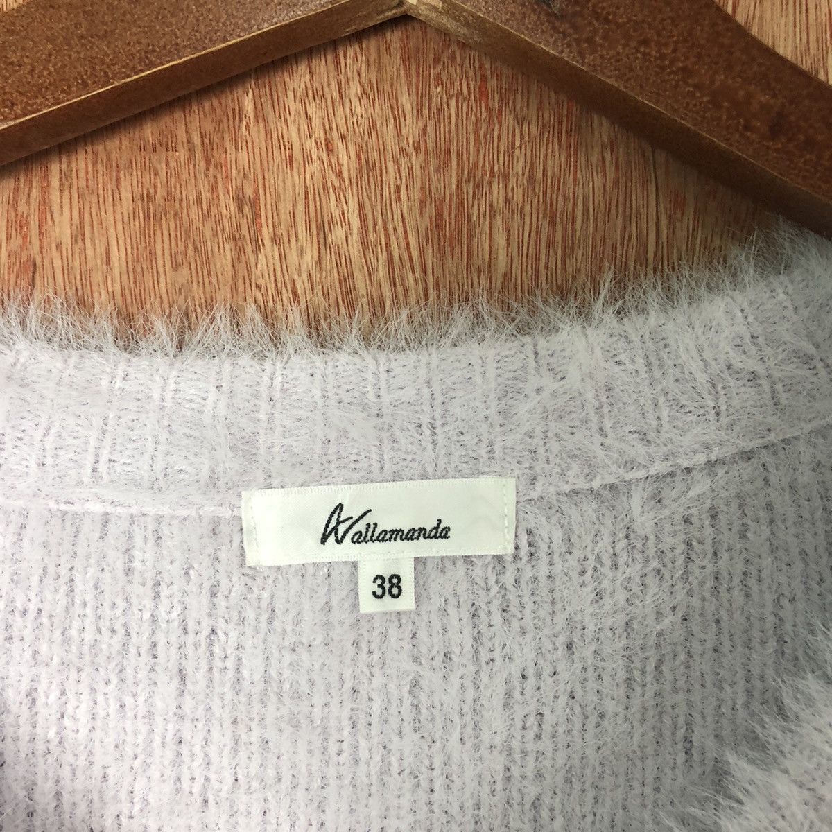 Homespun Knitwear Walla Menda crop top Shag Shaggy Fur Mohair Knitwear #6581 Size S / US 4 / IT 40 - 5 Thumbnail