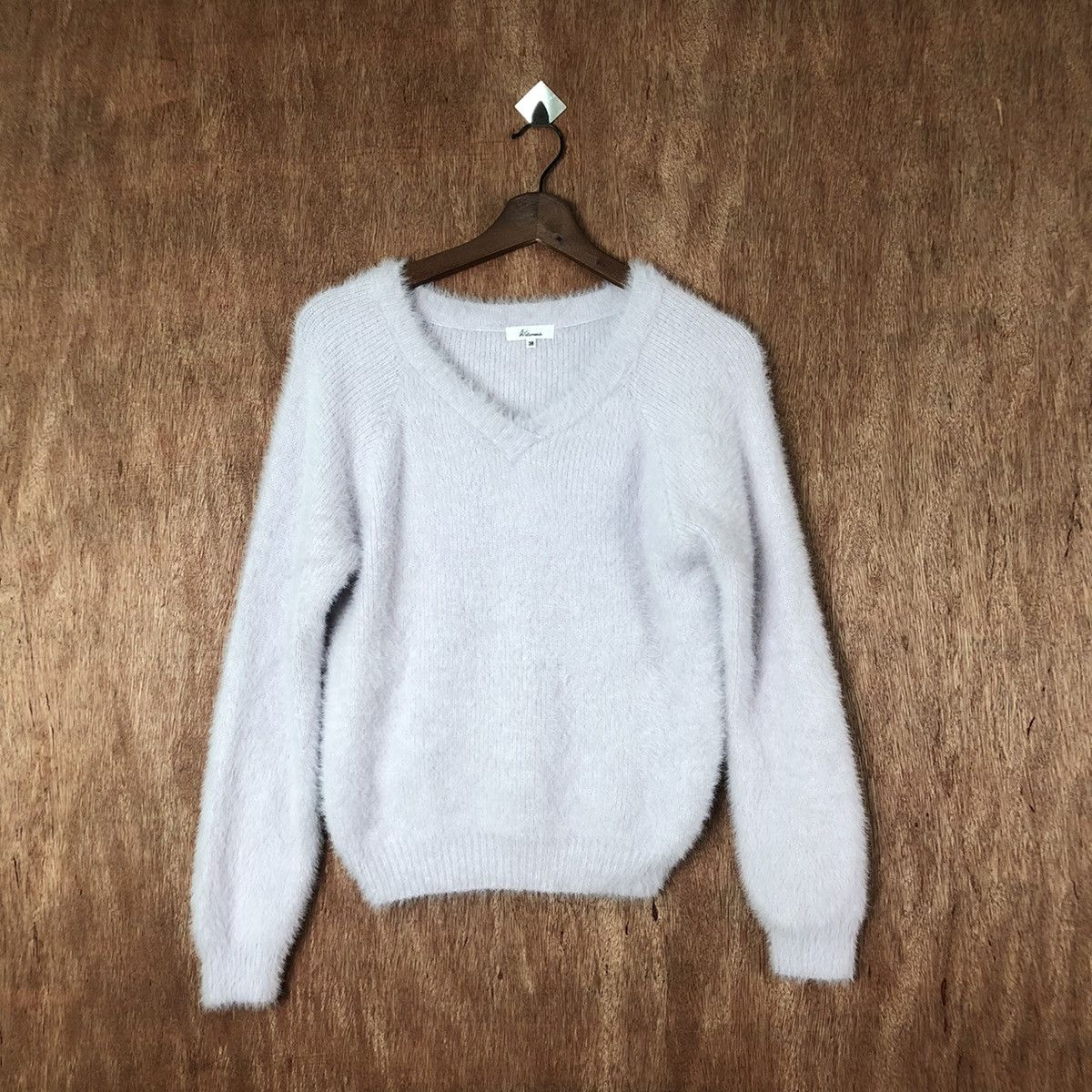 Homespun Knitwear Walla Menda crop top Shag Shaggy Fur Mohair Knitwear #6581 Size S / US 4 / IT 40 - 1 Thumbnail