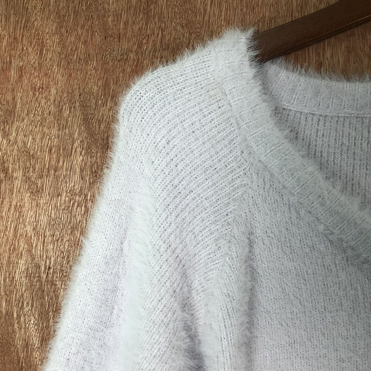 Homespun Knitwear Walla Menda crop top Shag Shaggy Fur Mohair Knitwear #6581 Size S / US 4 / IT 40 - 4 Thumbnail
