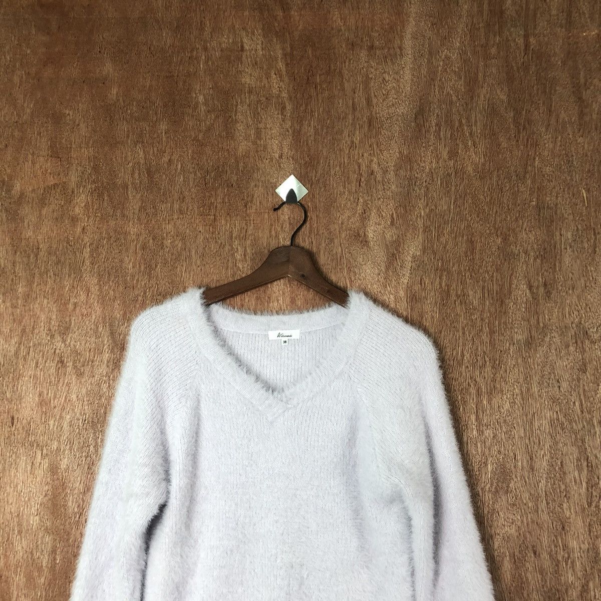 Homespun Knitwear Walla Menda crop top Shag Shaggy Fur Mohair Knitwear #6581 Size S / US 4 / IT 40 - 6 Thumbnail
