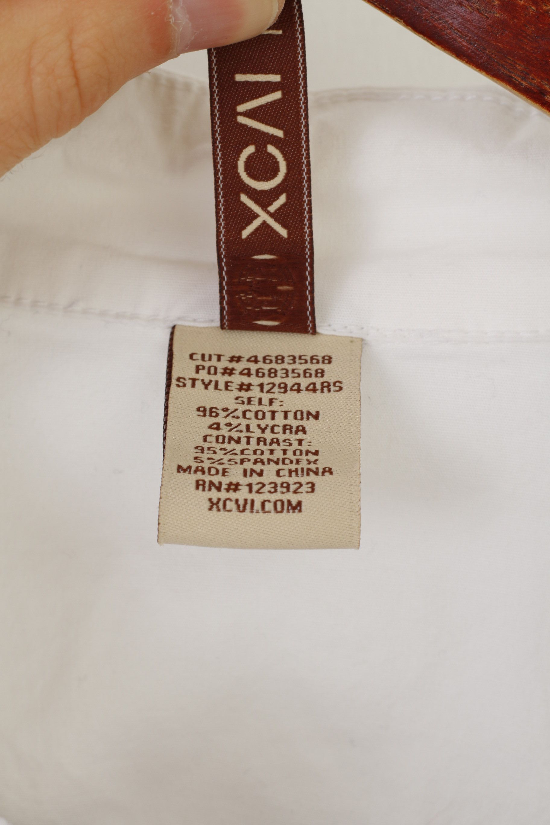 Vintage XCVI Women M Jacket White Cotton Lycra Fit 0238 Size M / US 6-8 / IT 42-44 - 4 Thumbnail