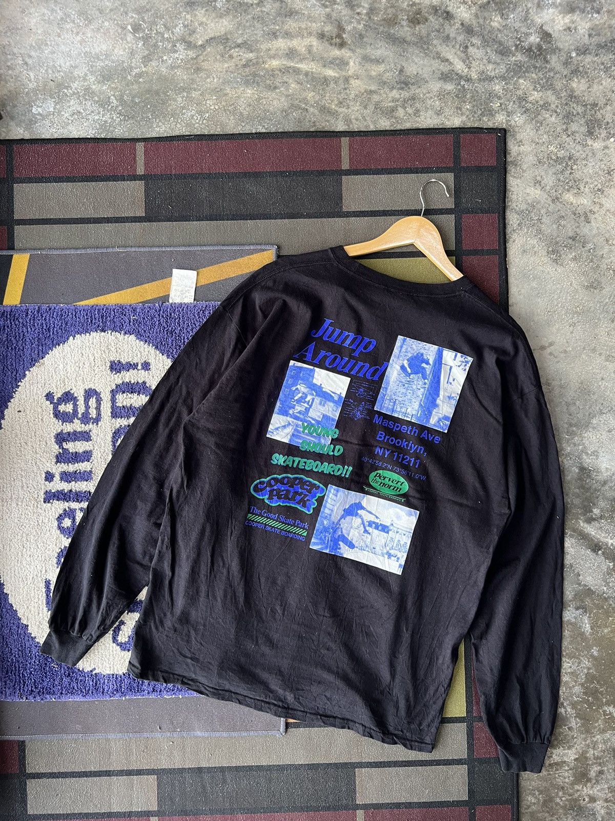 Cooper 🔥Vintage Cooper Skateboarding Jump Around Long Sleeves Size US L / EU 52-54 / 3 - 1 Thumbnail
