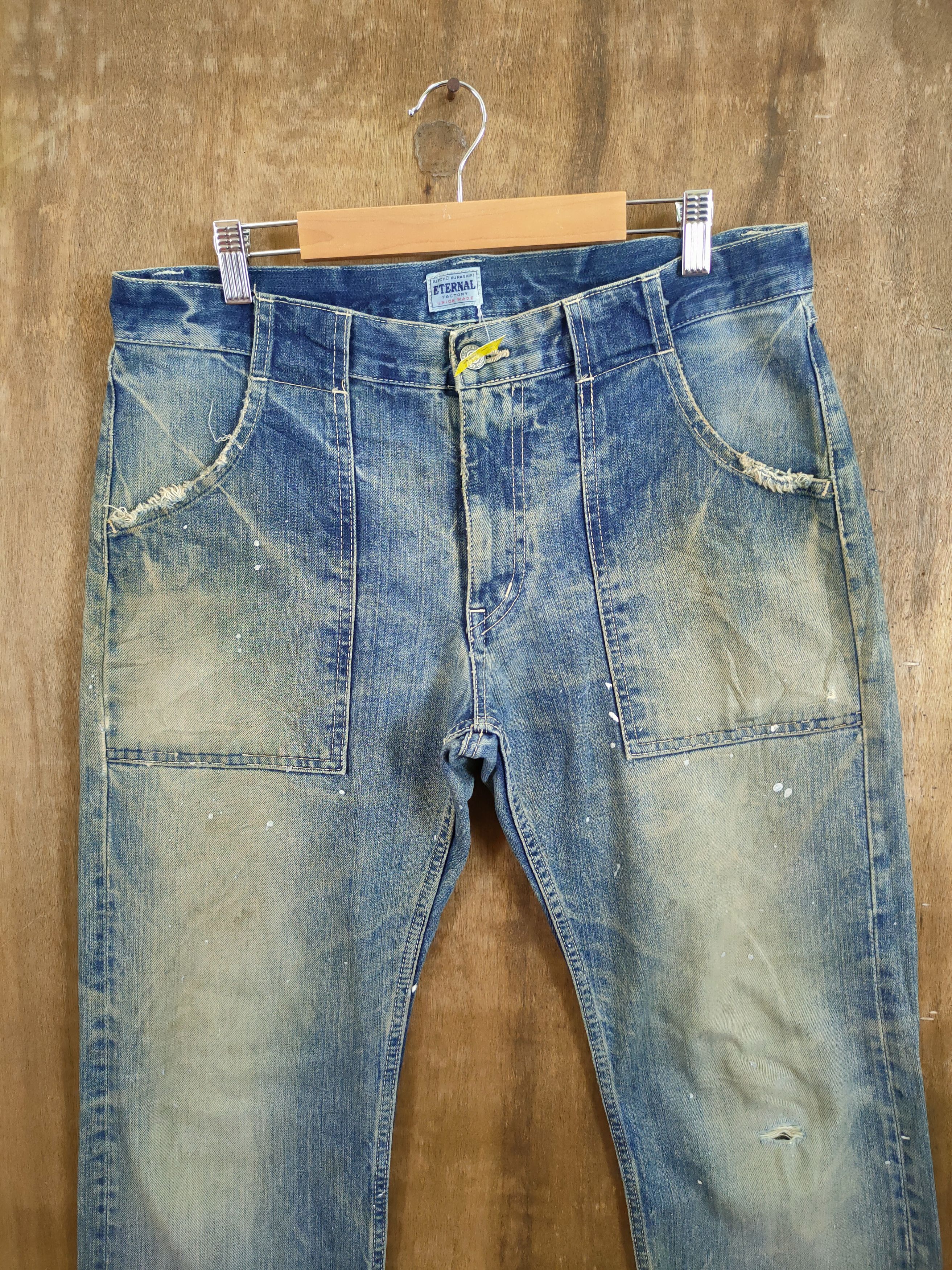 Eternal Eternal Vintage japan distressed denim jeans pants #46-964DL Size US 34 / EU 50 - 4 Thumbnail