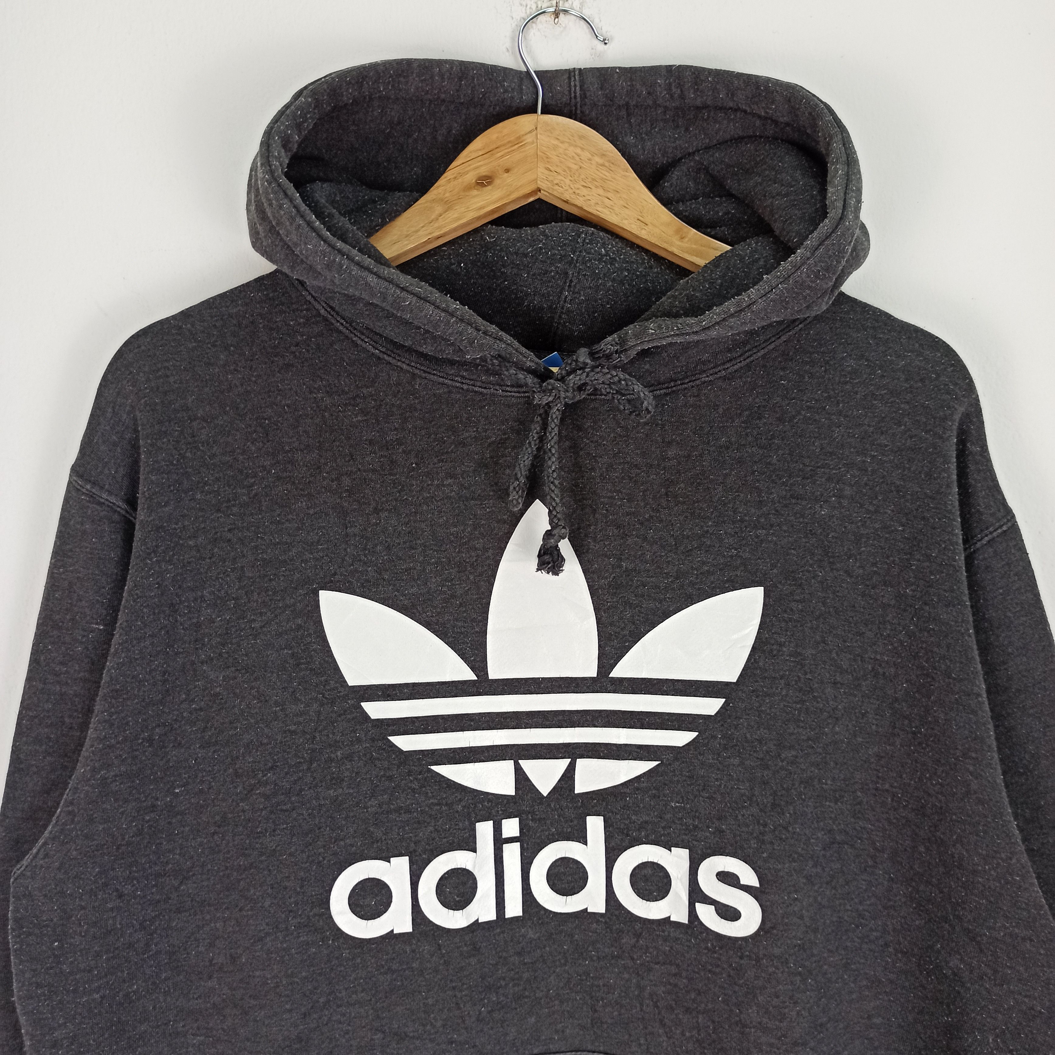 Adidas 🔥STEALS🔥 Rare Adidas Big Logo Hoodie Sweatshirt Size US M / EU 48-50 / 2 - 2 Thumbnail