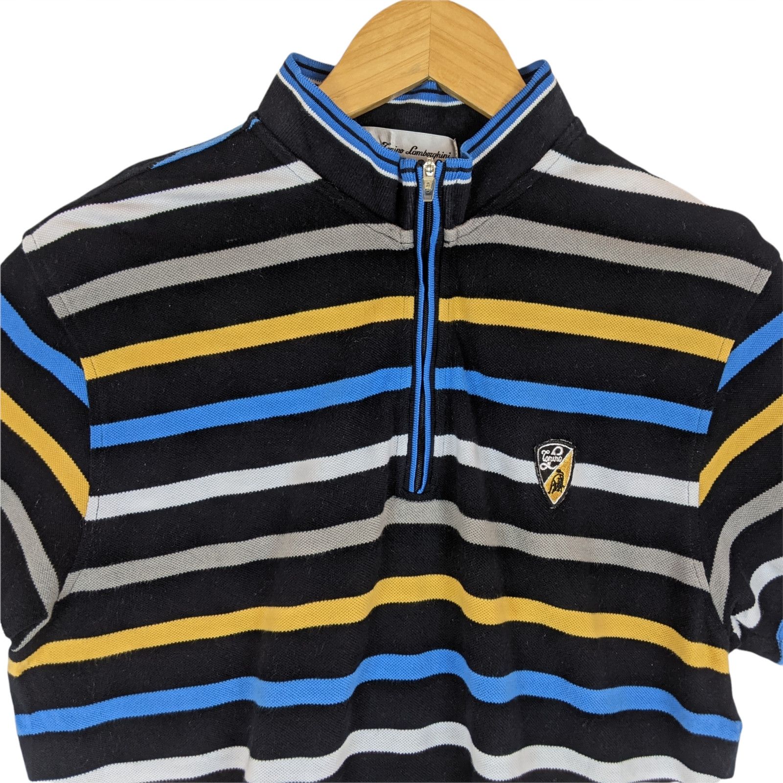 Lamborghini LAMBORGHINI F1 Moto Striped T-Shirt Size US L / EU 52-54 / 3 - 3 Thumbnail