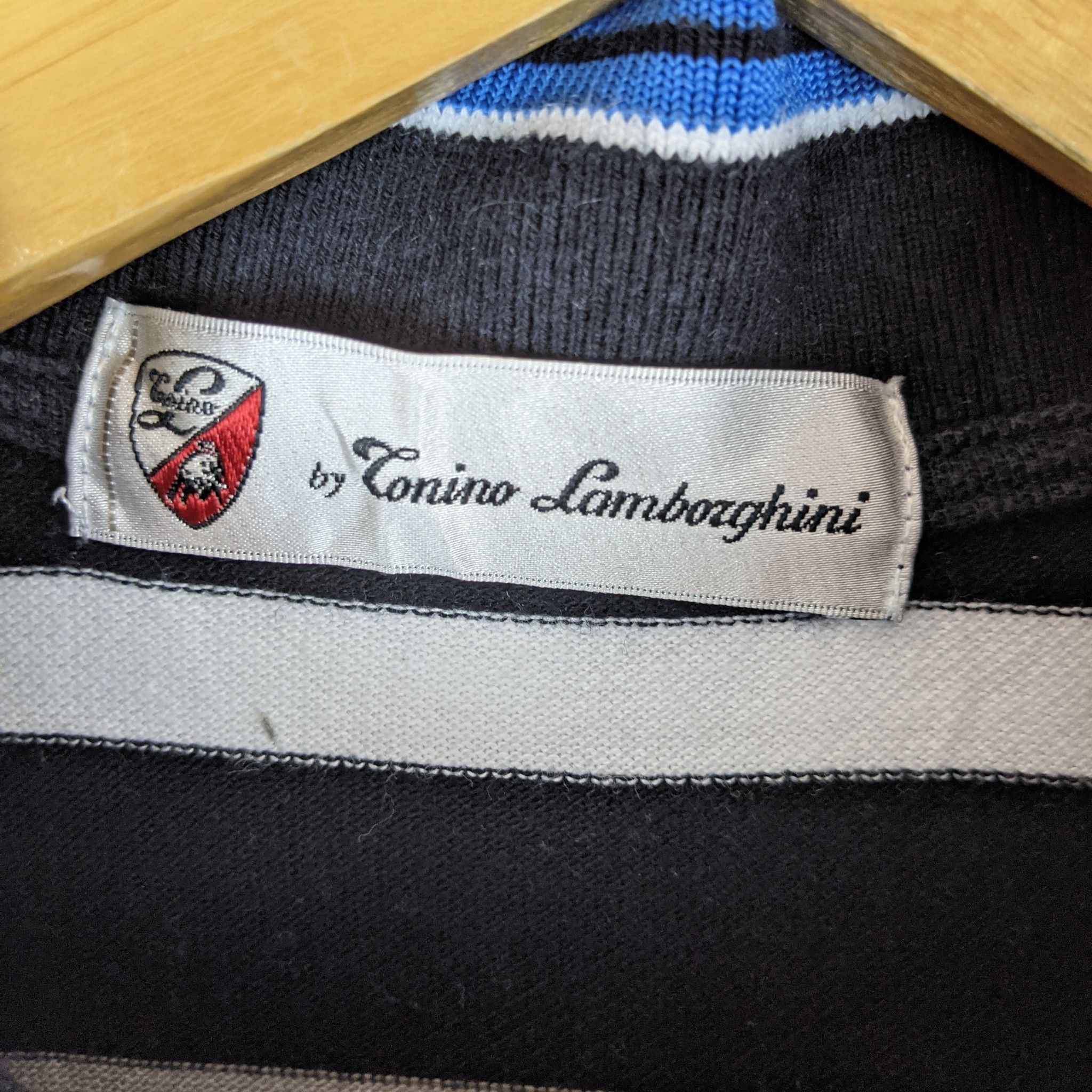 Lamborghini LAMBORGHINI F1 Moto Striped T-Shirt Size US L / EU 52-54 / 3 - 9 Thumbnail