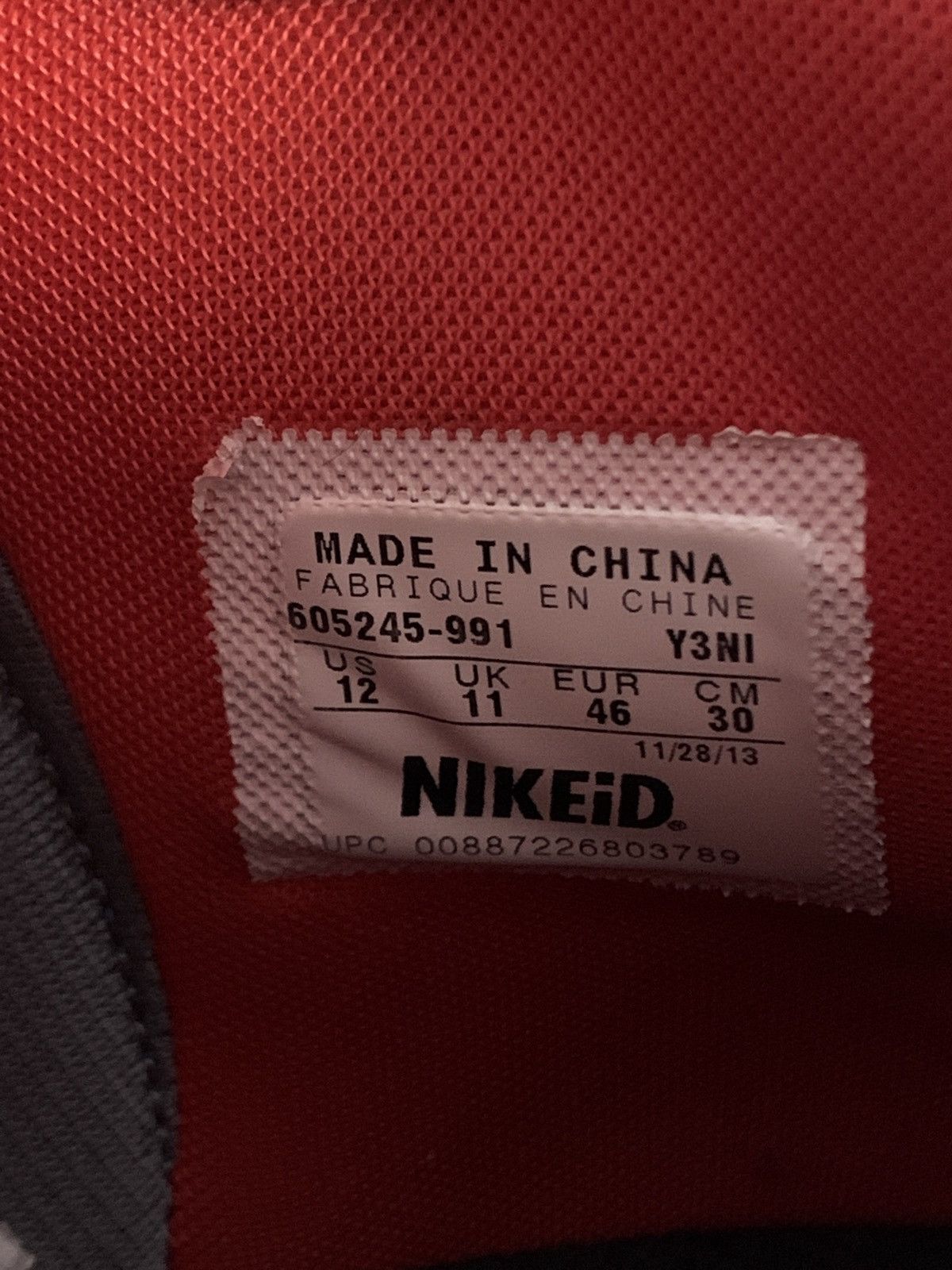 Nike Red Blue Nike Dunk ID Size US 12 / EU 45 - 5 Thumbnail
