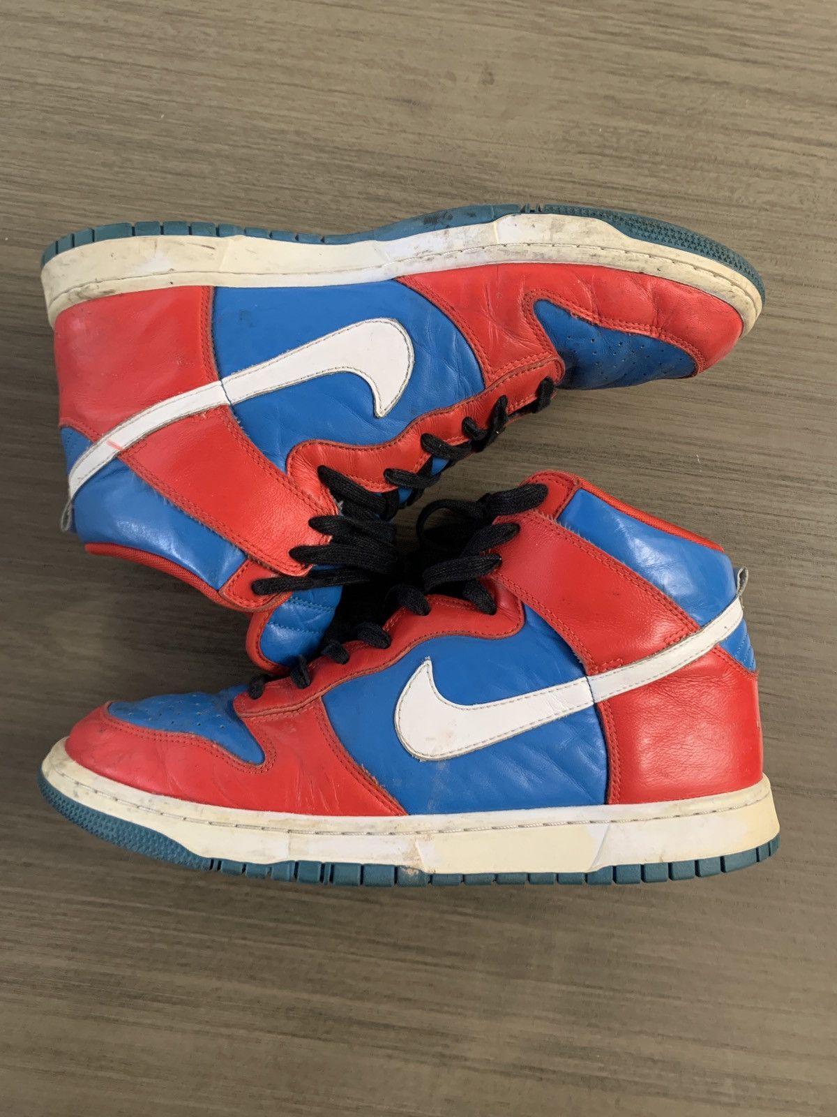 Nike Red Blue Nike Dunk ID Size US 12 / EU 45 - 1 Thumbnail