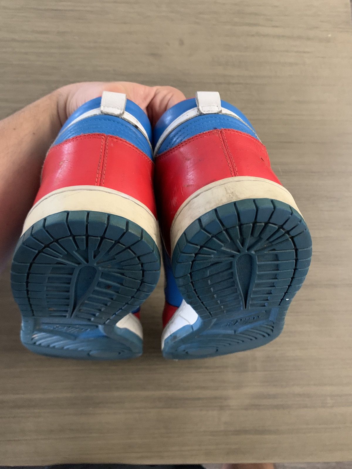 Nike Red Blue Nike Dunk ID Size US 12 / EU 45 - 4 Thumbnail