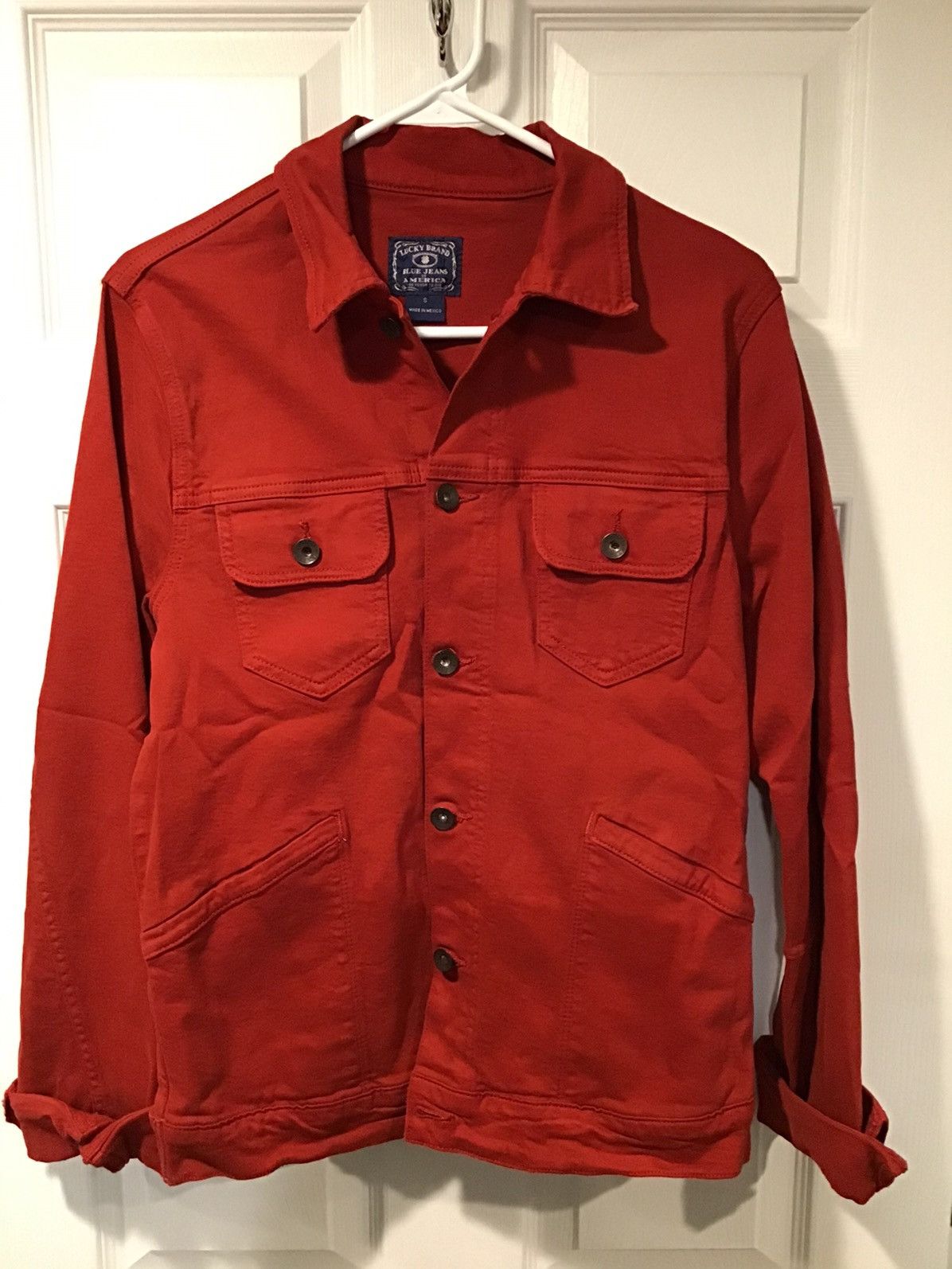 Lucky Brand Lucky Brand Red Denim Jacket Size US S / EU 44-46 / 1 - 1 Thumbnail