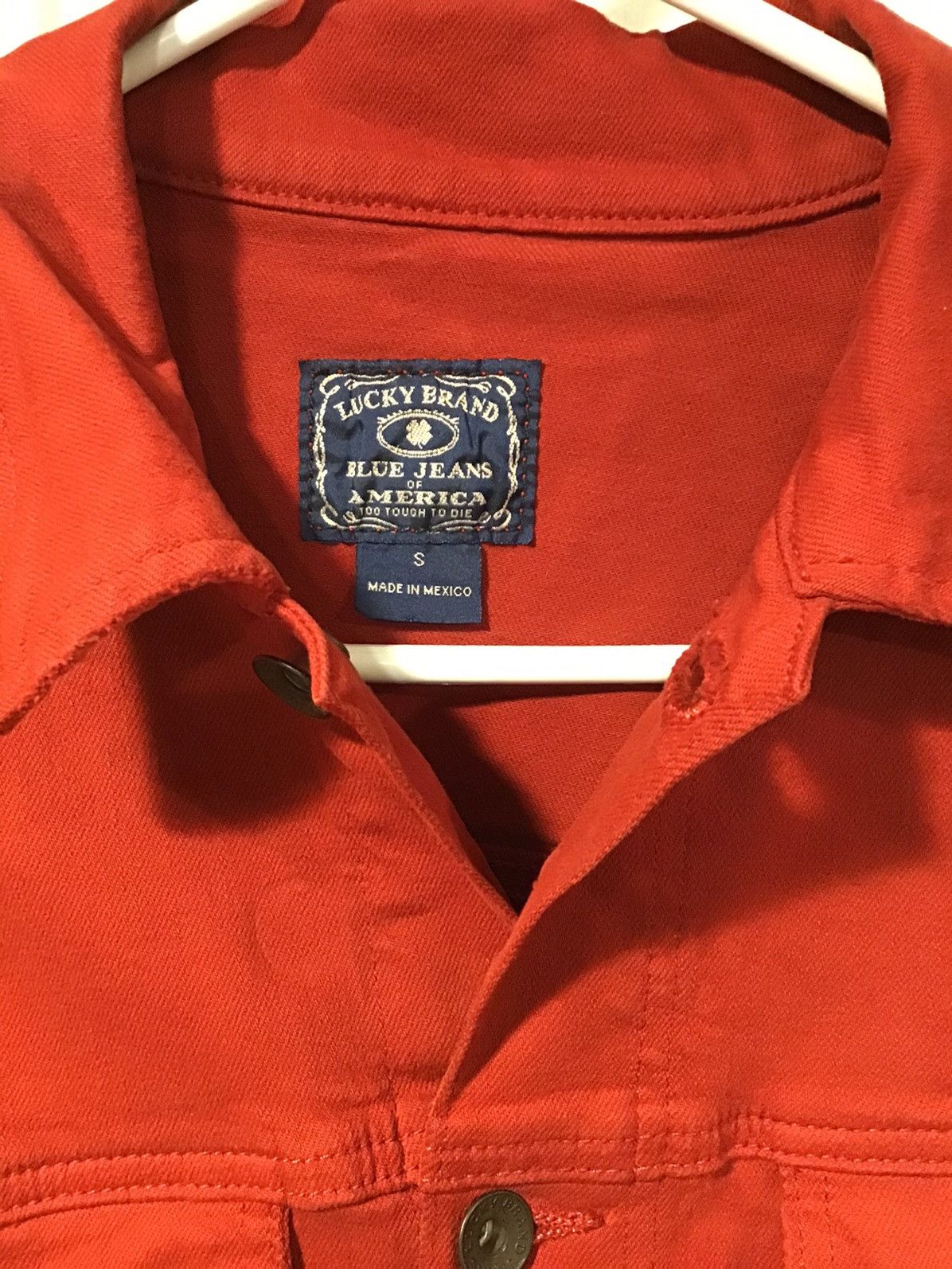 Lucky Brand Lucky Brand Red Denim Jacket Size US S / EU 44-46 / 1 - 2 Thumbnail