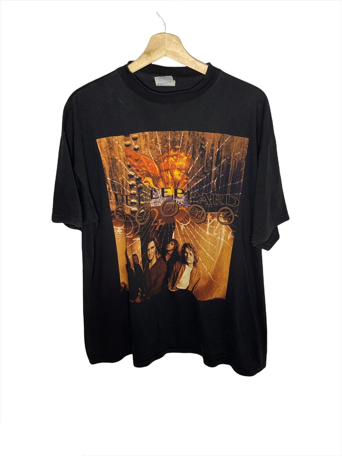 image of Band Tees x Def Leppard Vintage Def Leppard 1996 Tour T-Shirt in Black, Men's (Size XL)