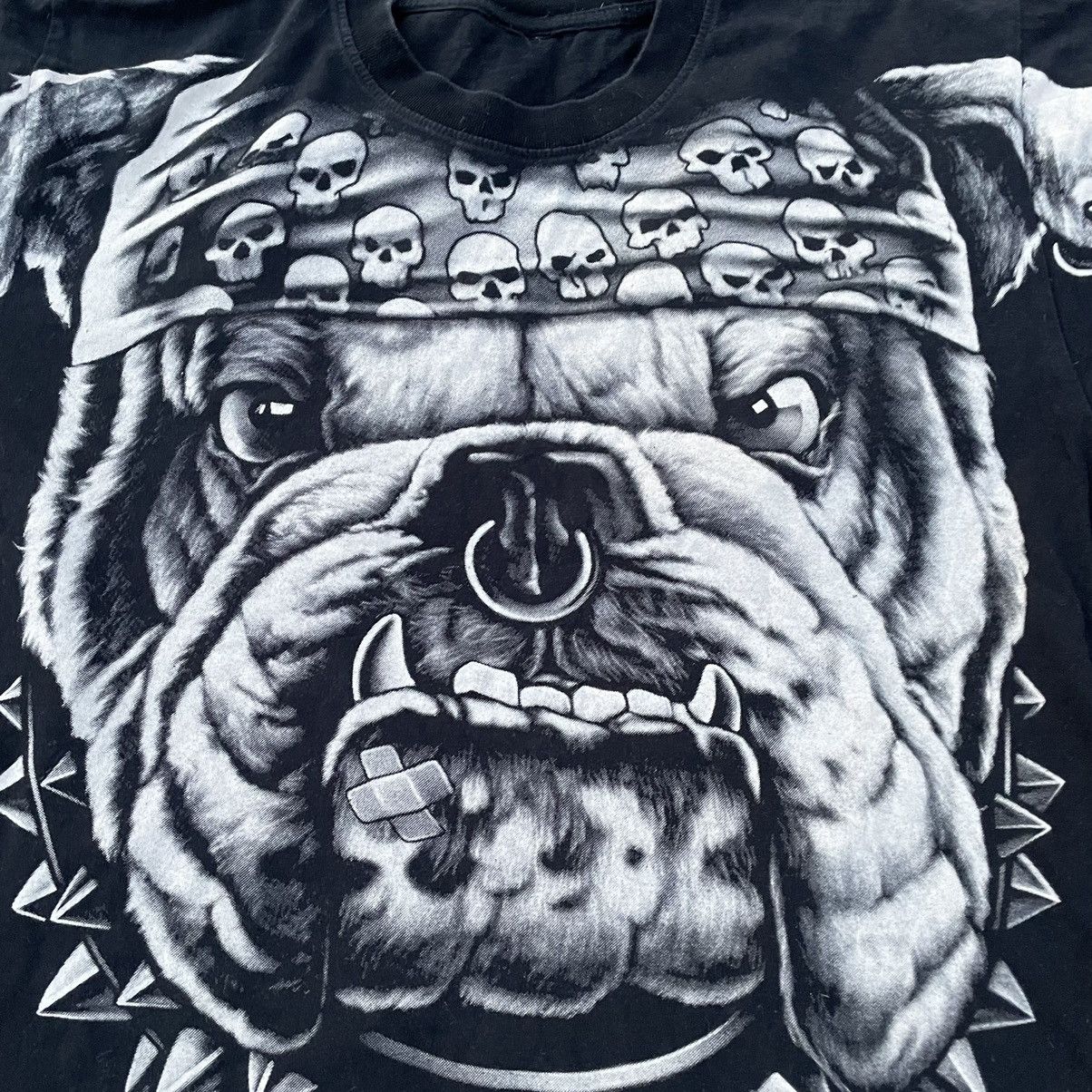 Vintage Vintage Y2K Graphic Tee Bulldog Skull Horror Punk Boxy L Size US L / EU 52-54 / 3 - 4 Thumbnail