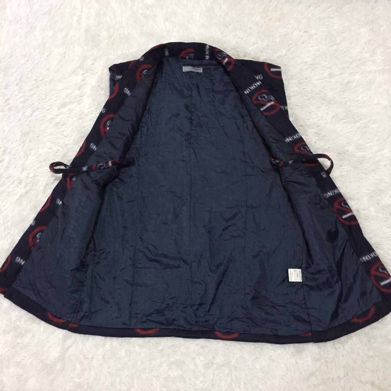 Japanese Brand Vest Kimono Style No Smoking Printed Size US M / EU 48-50 / 2 - 3 Thumbnail