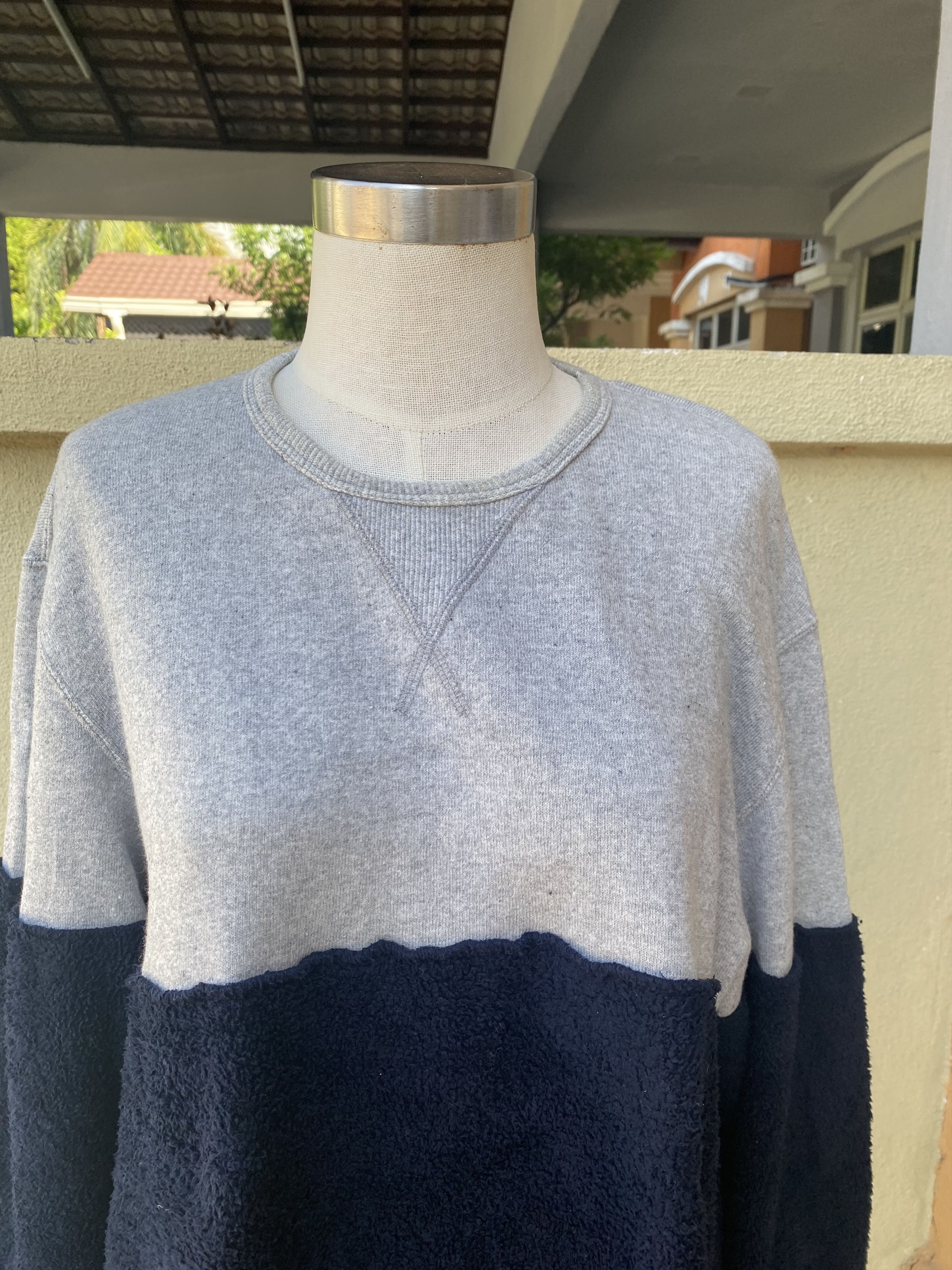 Japanese Brand 2 tone sweatshirt Size M / US 6-8 / IT 42-44 - 2 Thumbnail