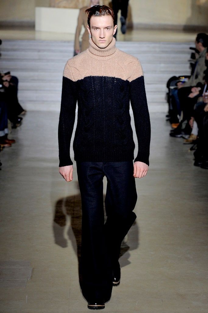 Dries Van Noten GRAIL! White/black turtleneck alpaca sweater FW11 Size US M / EU 48-50 / 2 - 2 Thumbnail