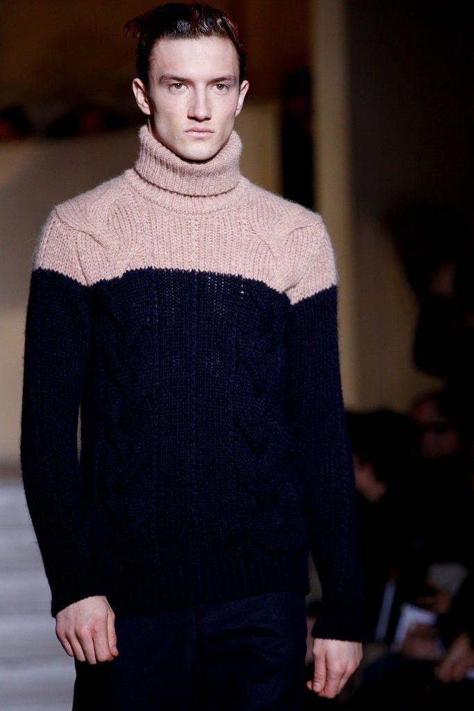 Dries Van Noten GRAIL! White/black turtleneck alpaca sweater FW11 Size US M / EU 48-50 / 2 - 1 Thumbnail