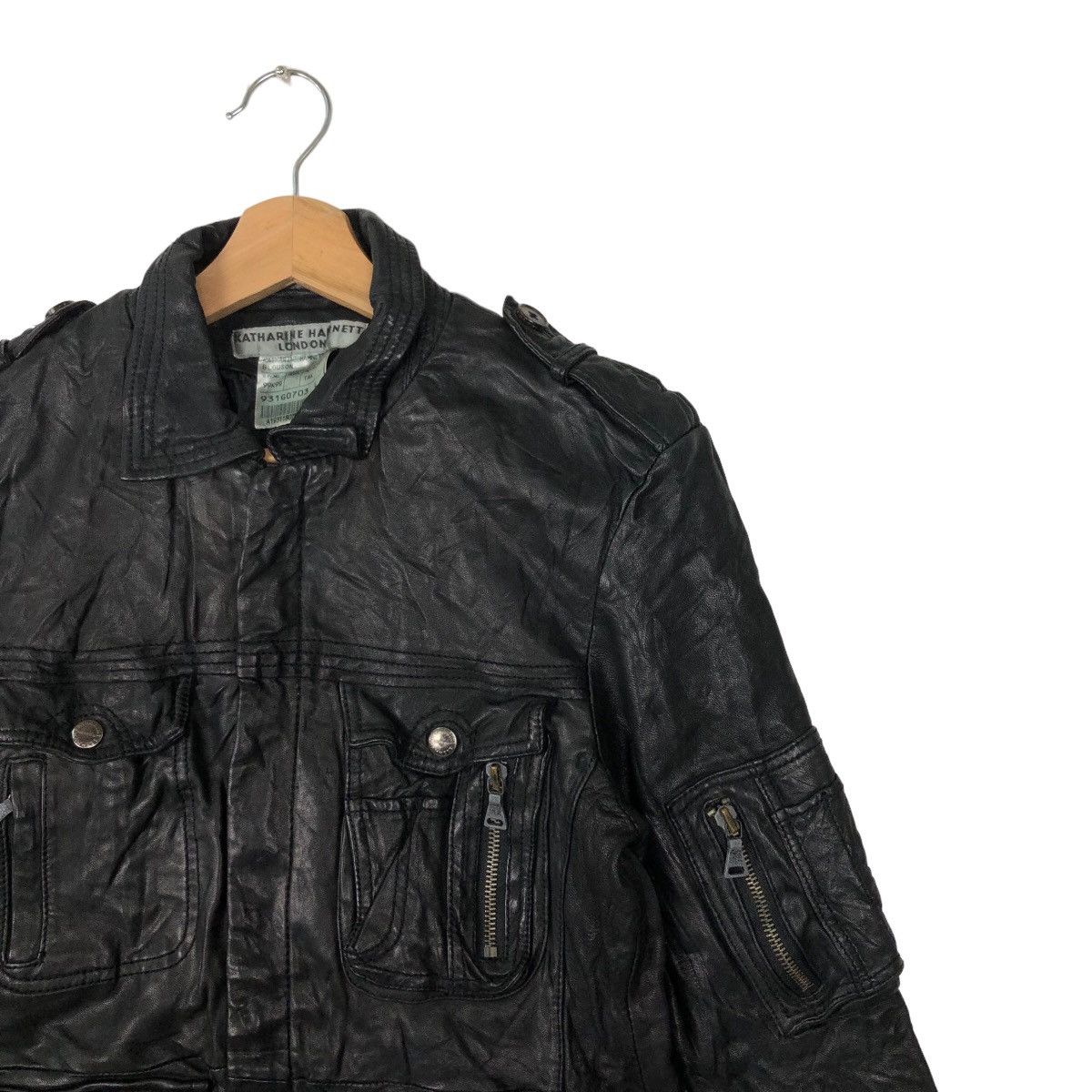 Katharine Hamnett London VINTAGE SOFT GENUINE LEATHER JACKET BONDAGE KATHARINEHAMNETT Size US L / EU 52-54 / 3 - 5 Thumbnail