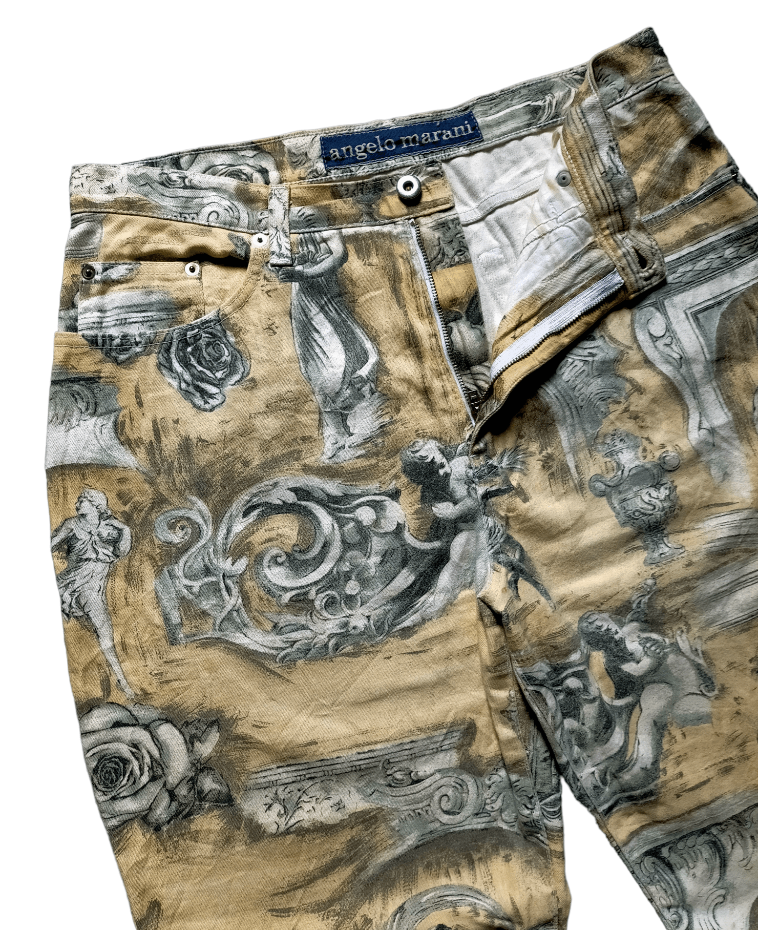 Vintage Rare🔥Angelo Marani Full Print denim pants Size US 34 / EU 50 - 5 Thumbnail