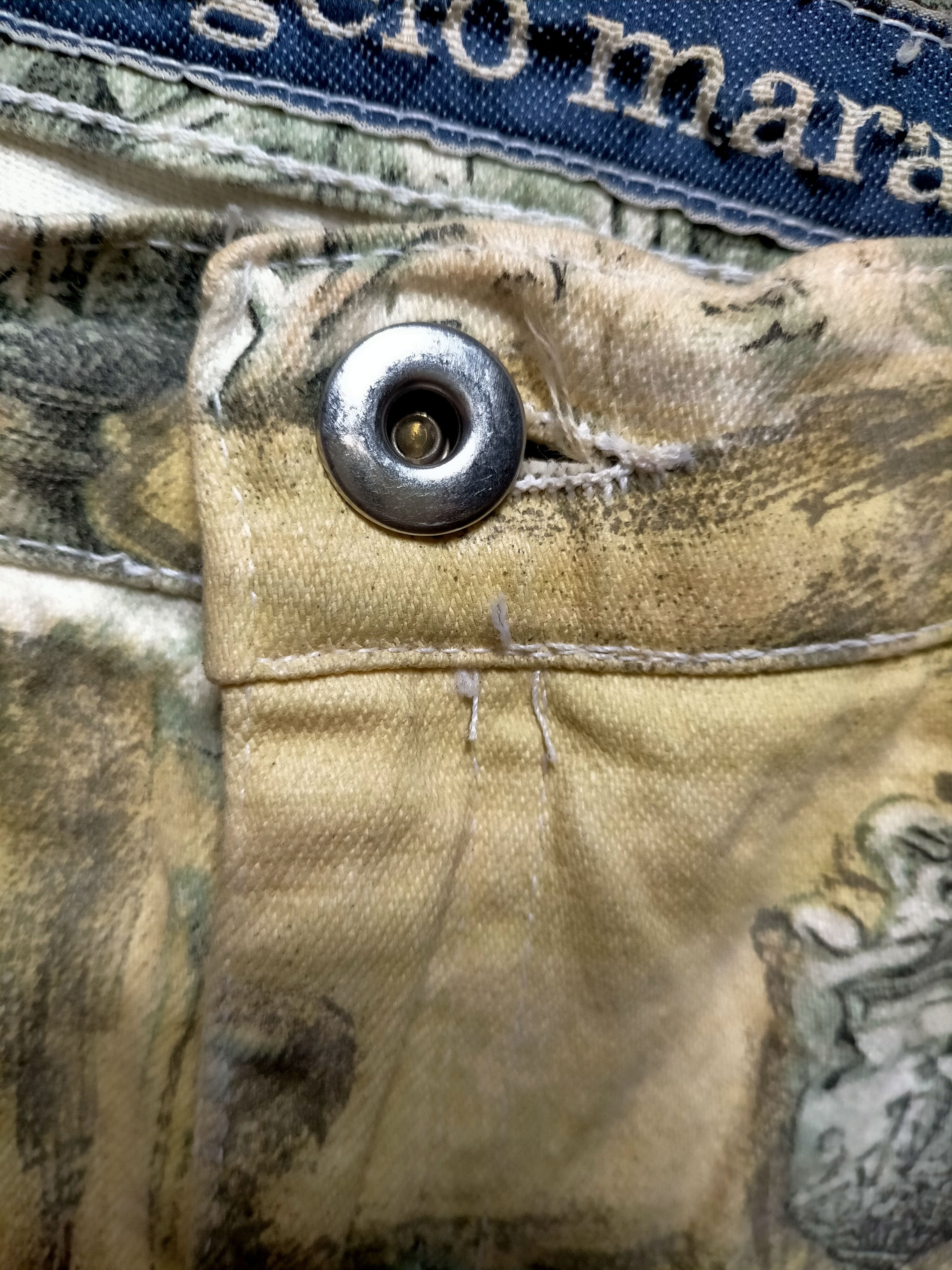 Vintage Rare🔥Angelo Marani Full Print denim pants Size US 34 / EU 50 - 22 Thumbnail