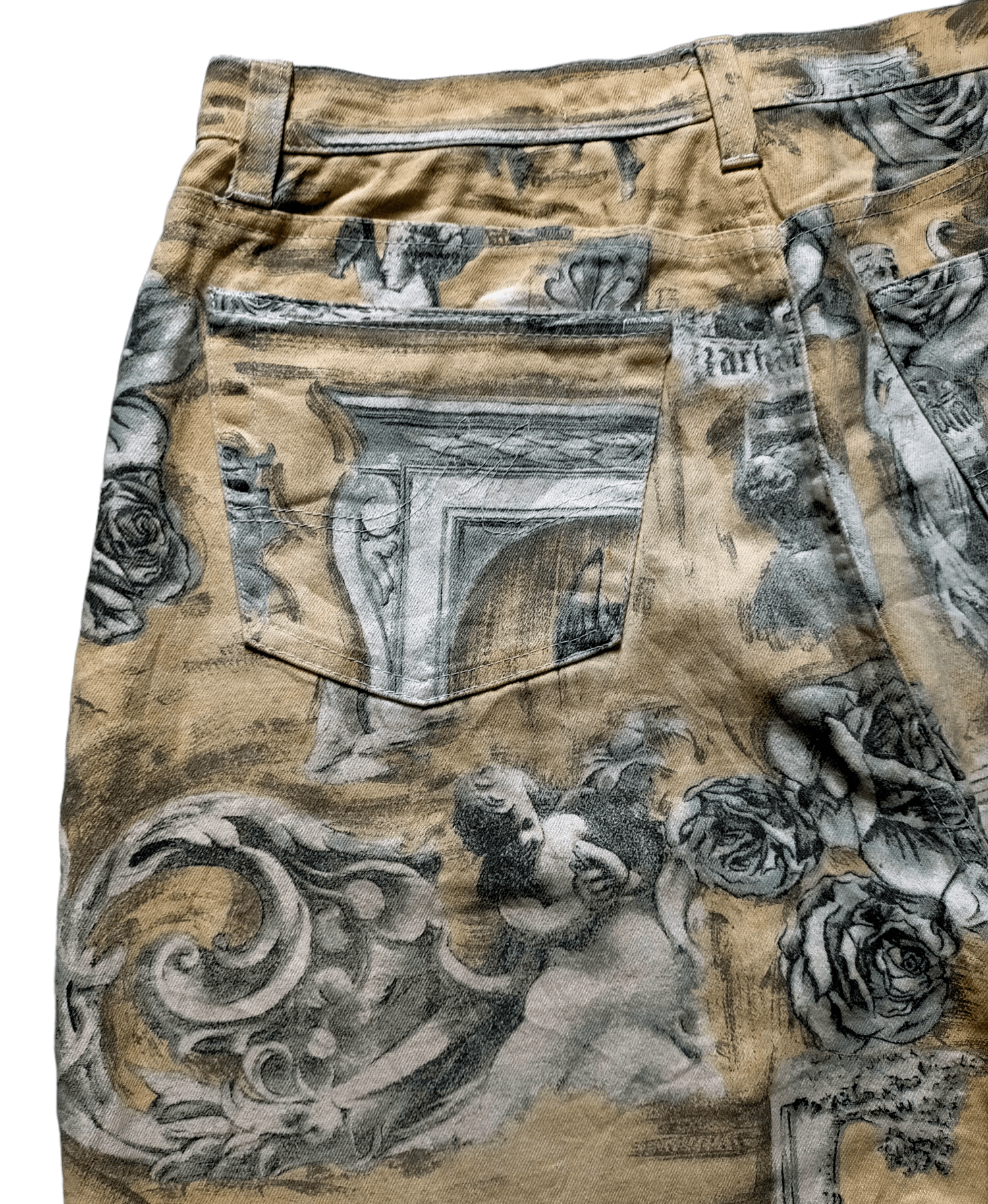 Vintage Rare🔥Angelo Marani Full Print denim pants Size US 34 / EU 50 - 13 Thumbnail