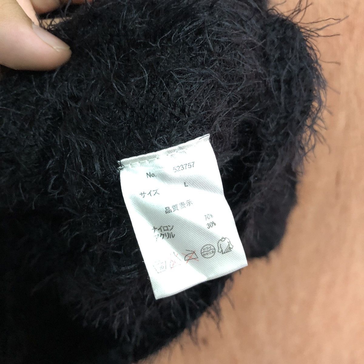 Homespun Knitwear × Japanese Brand Newlyme black Shag Shaggy Fur Mohair Knitwear #6447 Size L / US 10 / IT 46 - 5 Thumbnail