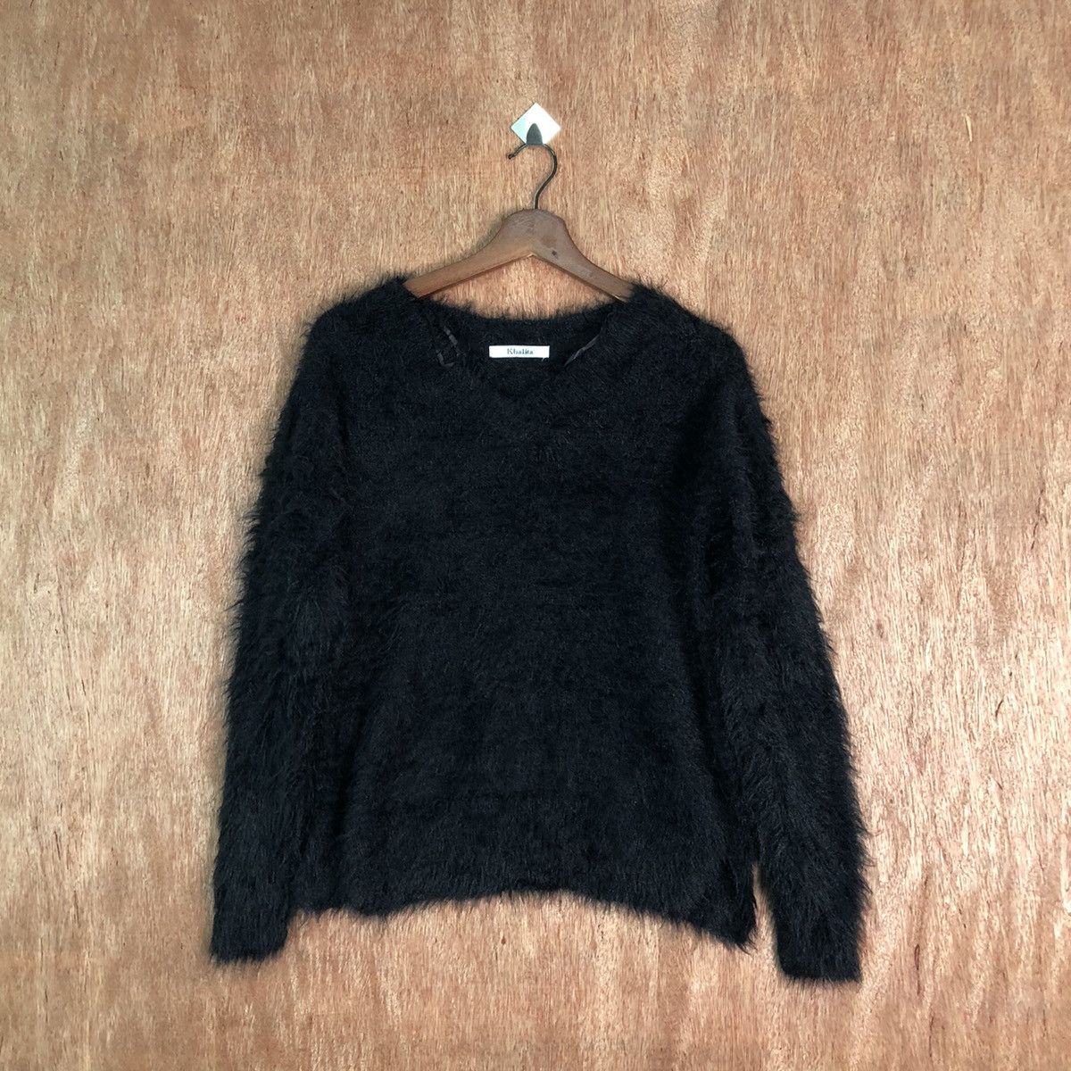 Hypebeast Khalita Black Shag Shaggy soft Fur Mohair Knitwear #6505 Size M / US 6-8 / IT 42-44 - 1 Thumbnail