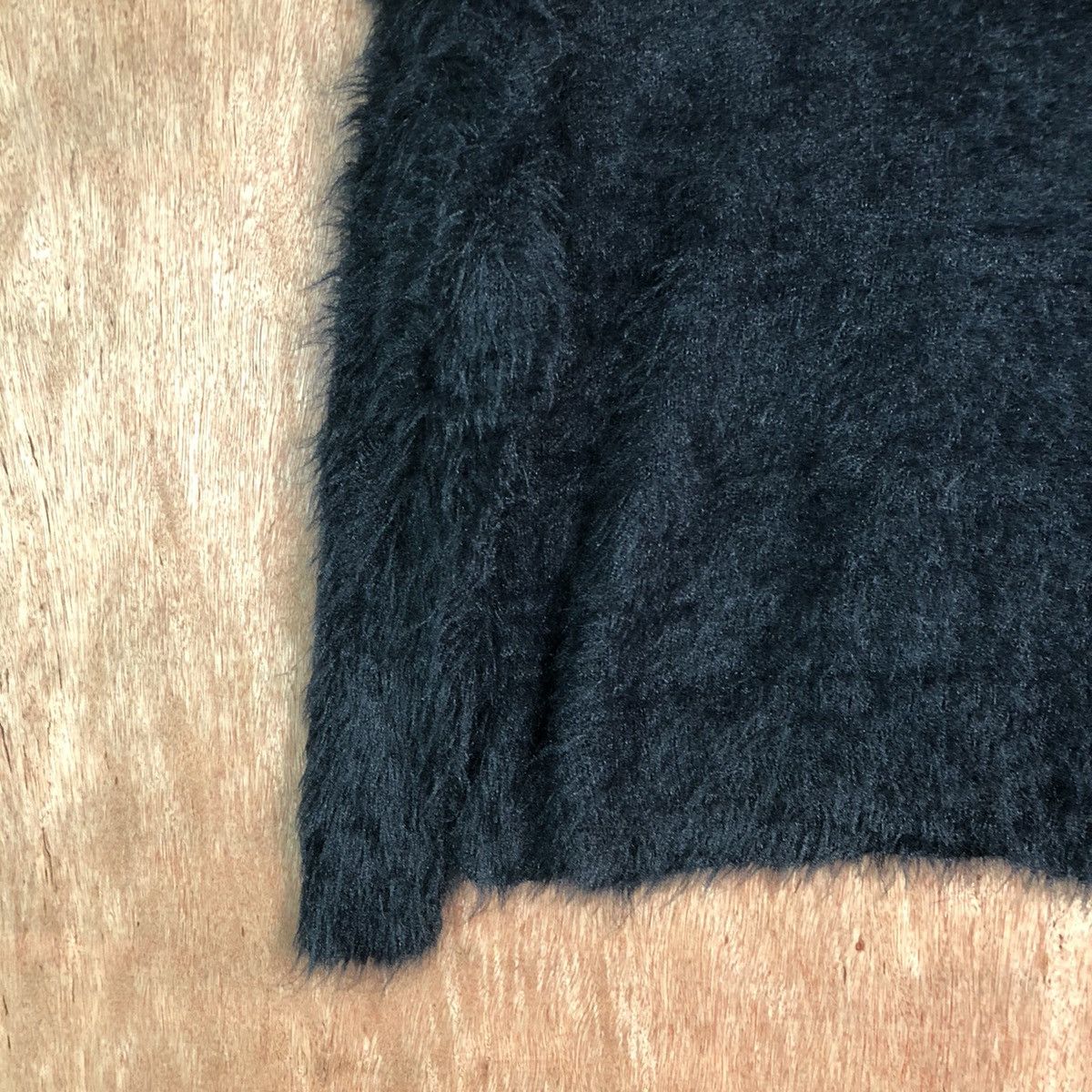 Hypebeast Khalita Black Shag Shaggy soft Fur Mohair Knitwear #6505 Size M / US 6-8 / IT 42-44 - 4 Thumbnail