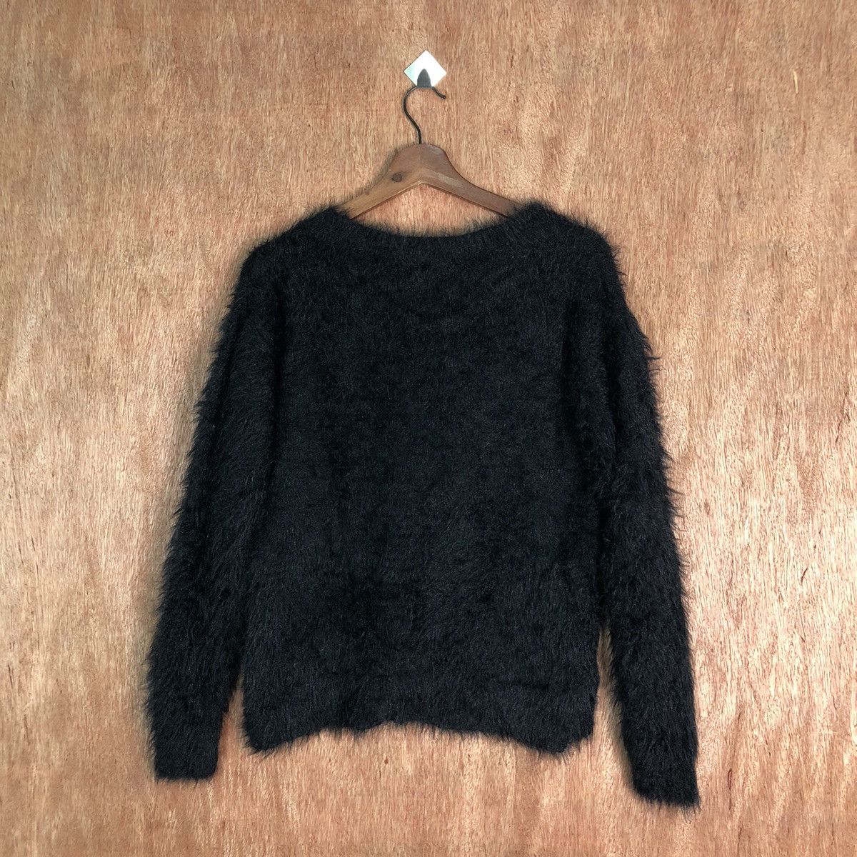 Hypebeast Khalita Black Shag Shaggy soft Fur Mohair Knitwear #6505 Size M / US 6-8 / IT 42-44 - 9 Thumbnail