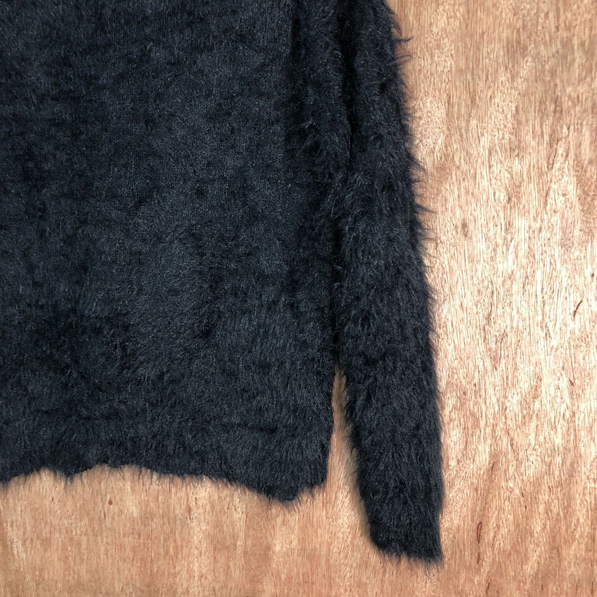 Hypebeast Khalita Black Shag Shaggy soft Fur Mohair Knitwear #6505 Size M / US 6-8 / IT 42-44 - 11 Thumbnail