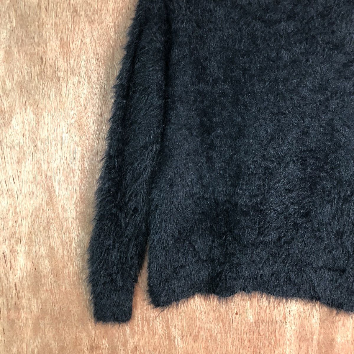 Hypebeast Khalita Black Shag Shaggy soft Fur Mohair Knitwear #6505 Size M / US 6-8 / IT 42-44 - 10 Thumbnail