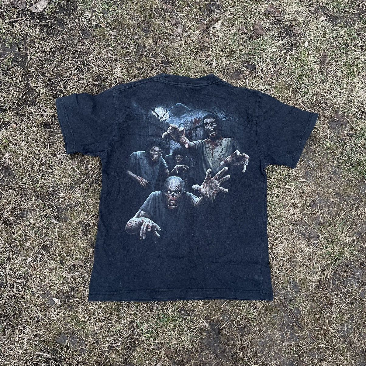 Band Tees Vintage 90s 666 Skulls Sexy Vamp Dead Face Horror Tee 90s Size US L / EU 52-54 / 3 - 5 Thumbnail