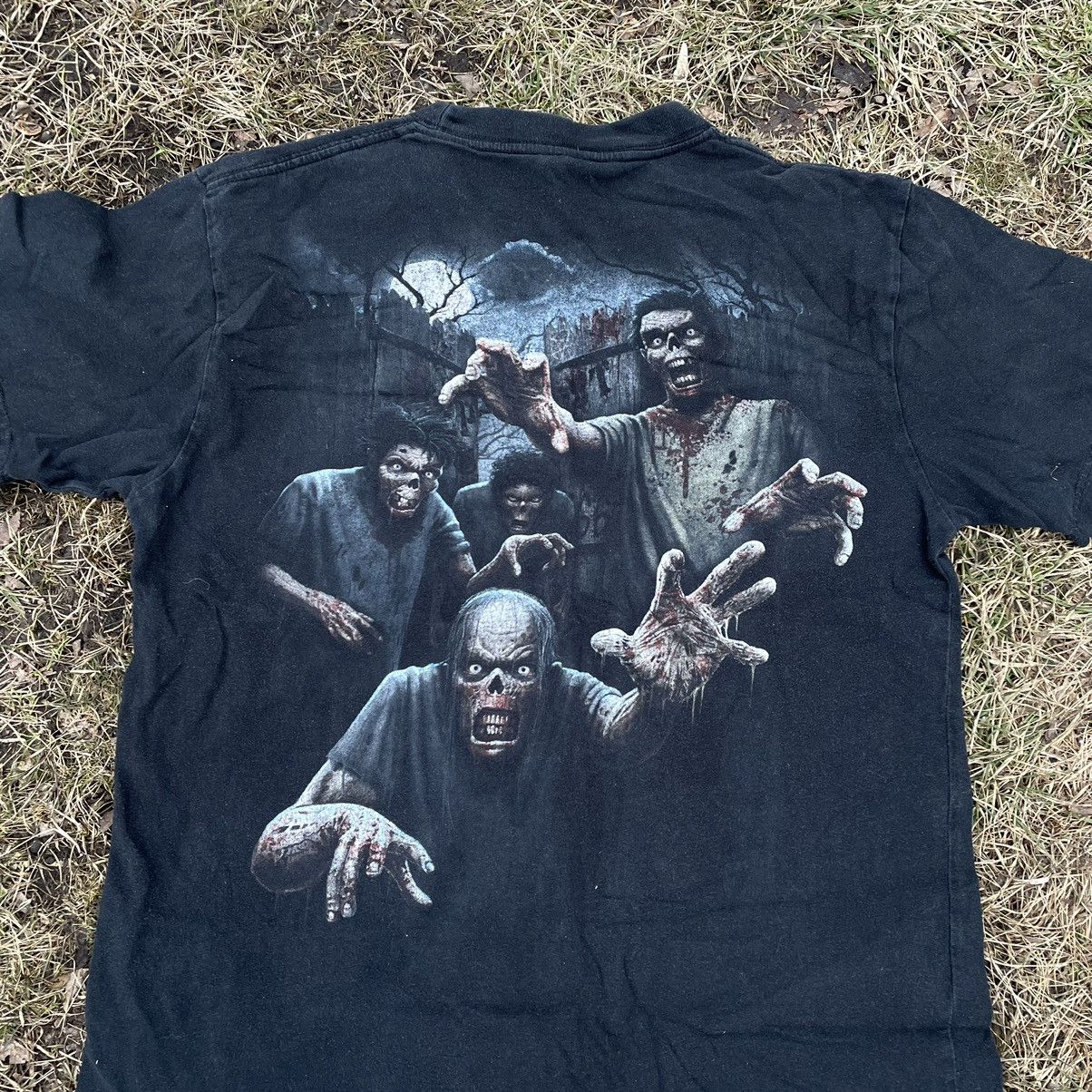 Band Tees Vintage 90s 666 Skulls Sexy Vamp Dead Face Horror Tee 90s Size US L / EU 52-54 / 3 - 6 Thumbnail