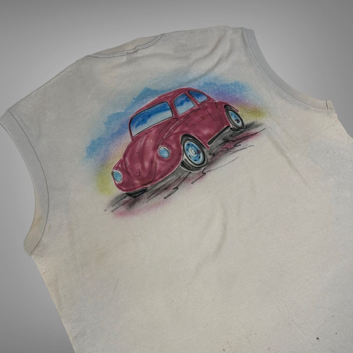 Vintage Vintage 1970s airbrush beetle T-shirt Size US XL / EU 56 / 4 - 2 Thumbnail