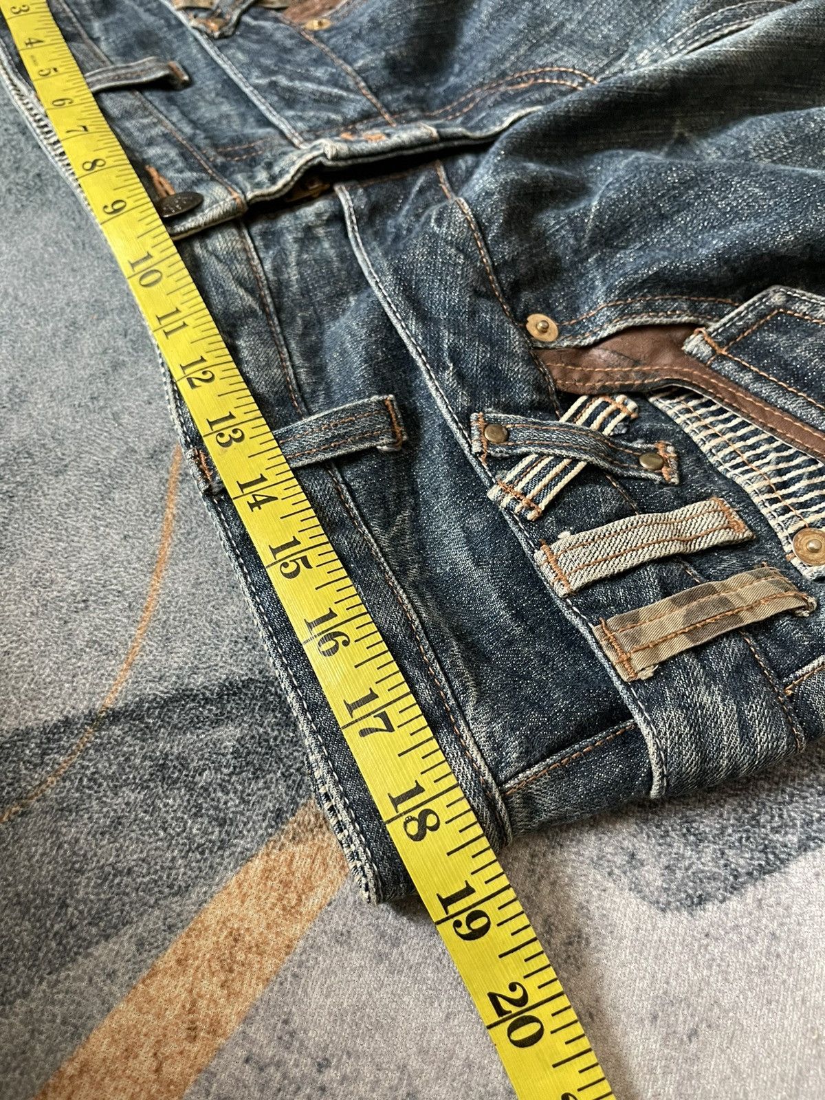 Japanese Brand Japanese Distressed Double Waist Acid Punk Bondage Pants Size US 37 - 16 Thumbnail