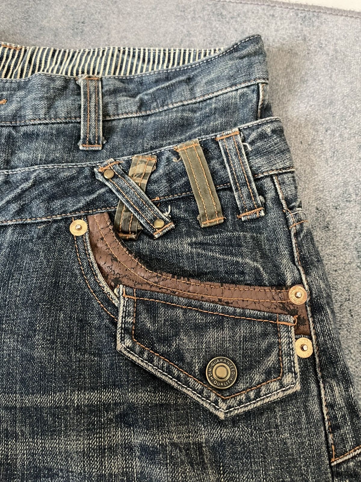 Japanese Brand Japanese Distressed Double Waist Acid Punk Bondage Pants Size US 37 - 3 Thumbnail