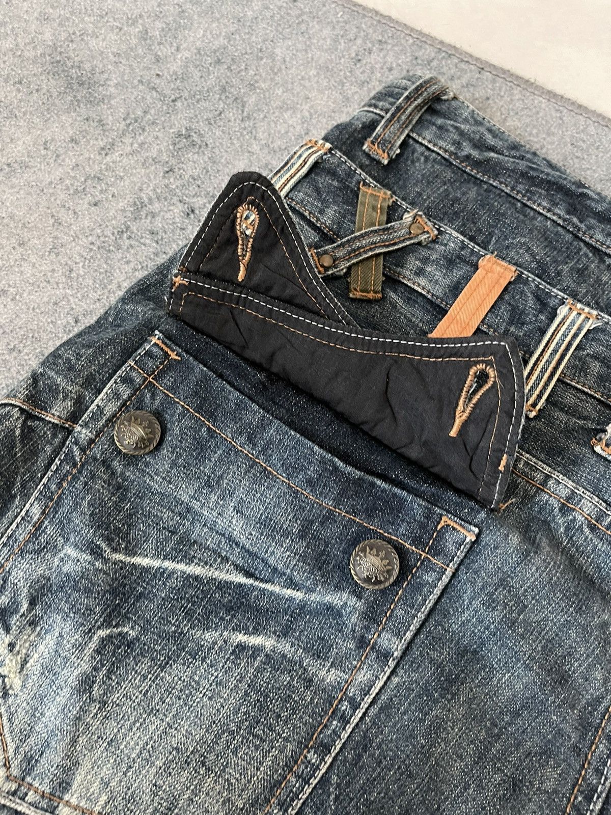 Japanese Brand Japanese Distressed Double Waist Acid Punk Bondage Pants Size US 37 - 15 Thumbnail