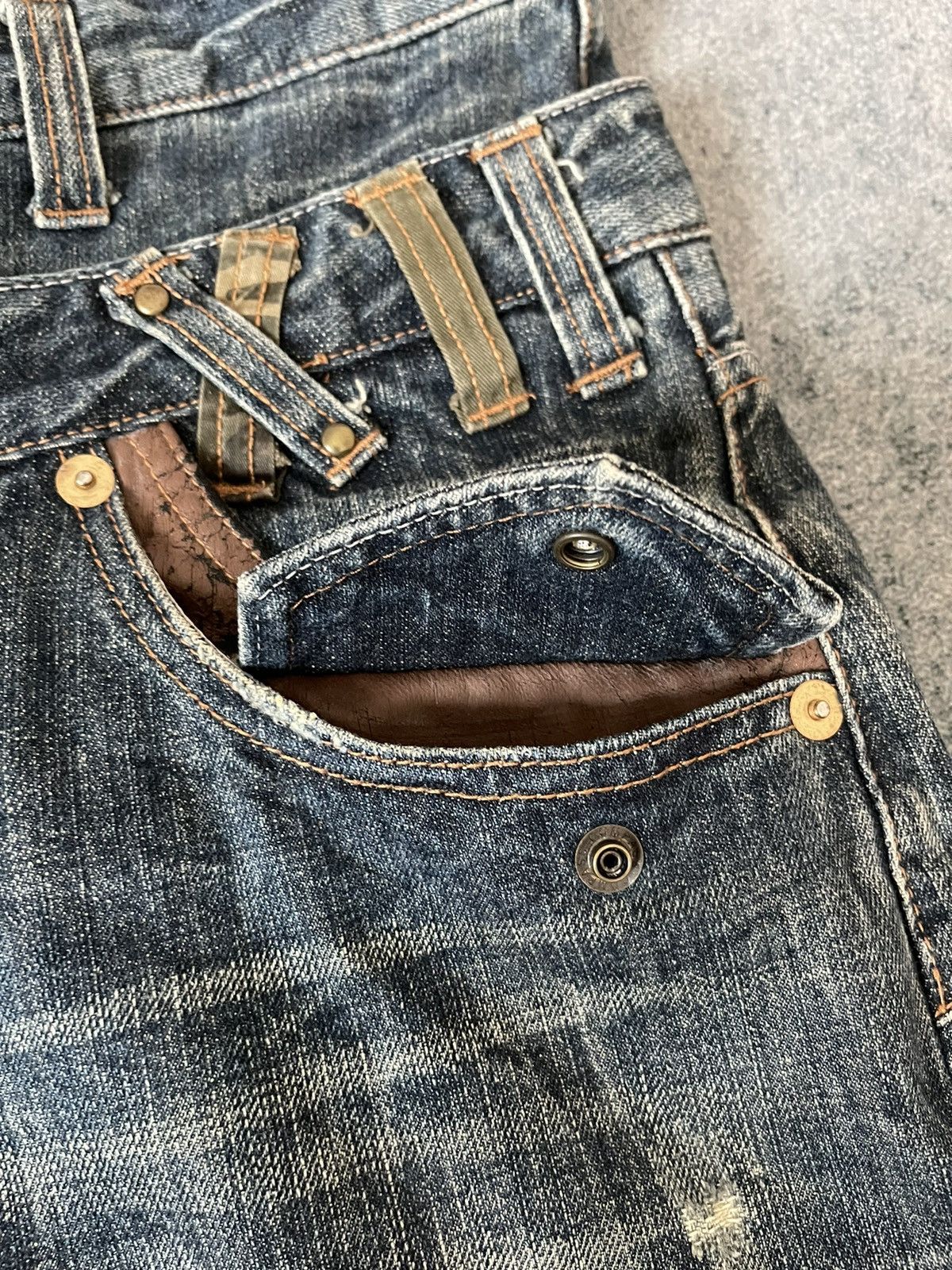 Japanese Brand Japanese Distressed Double Waist Acid Punk Bondage Pants Size US 37 - 5 Thumbnail