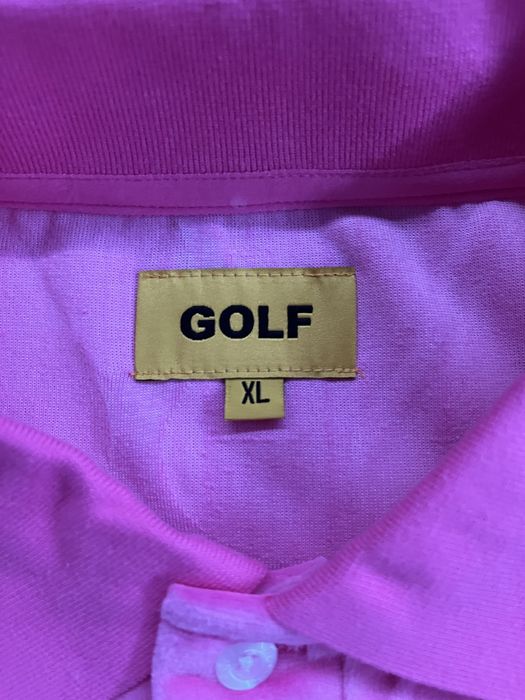 Golf Wang Golf Wang Pink Flame Velour Polo Grailed