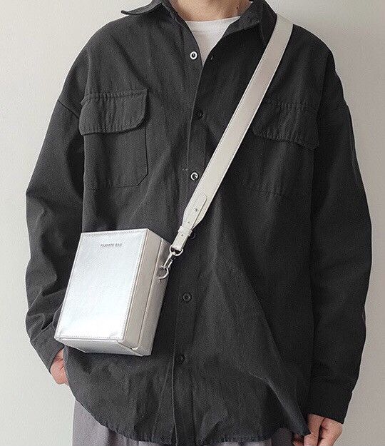 Japanese Brand Retro fashion pu leather crossbody box bag camera bag Size ONE SIZE - 5 Thumbnail